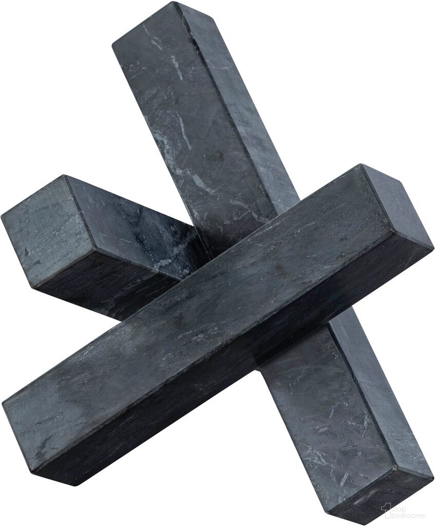 Stix Marble Decorative Object In Black