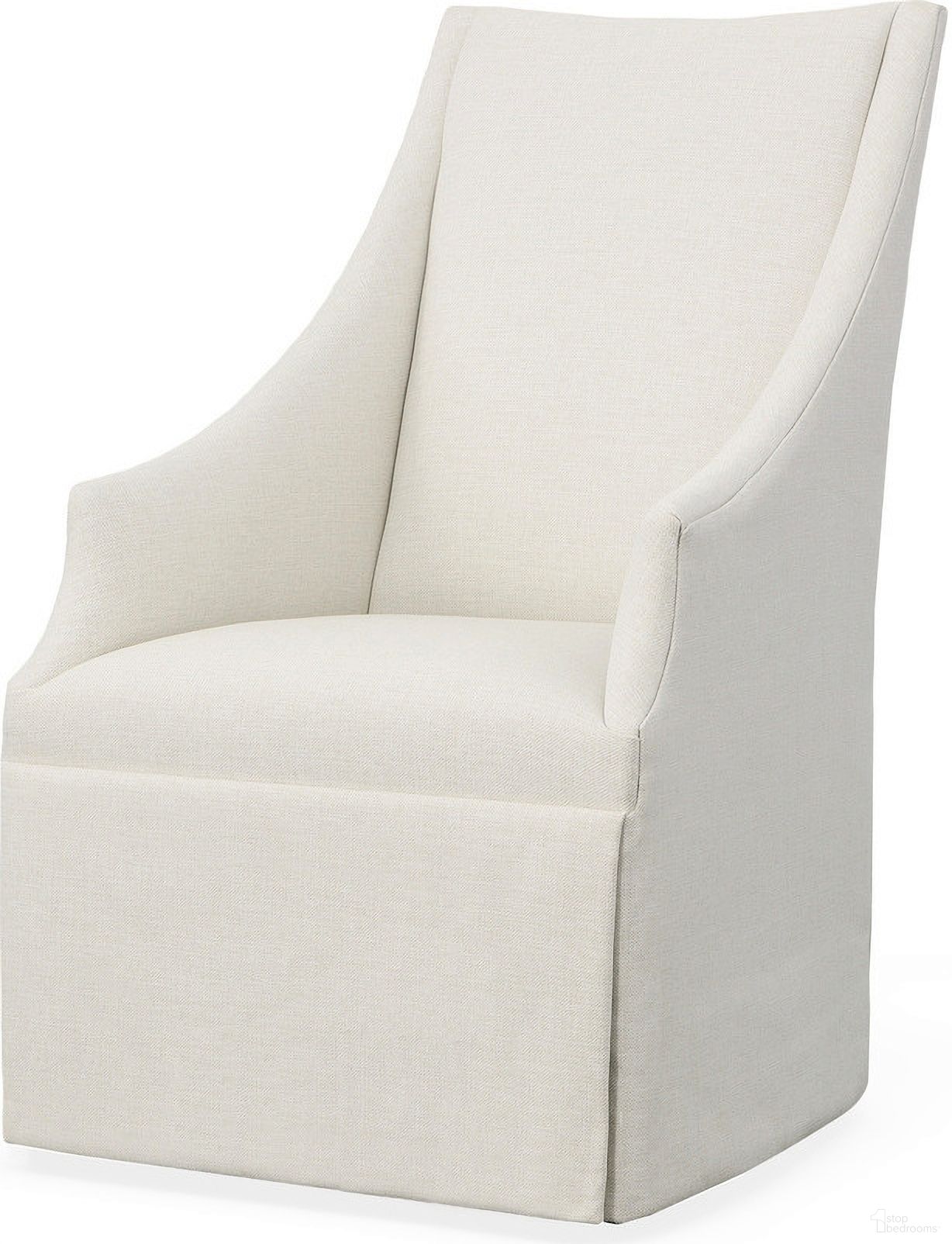 The appearance of Stocked Meadow Host Chair with Casters In Off White designed by Century Furniture in the modern / contemporary interior design. This off white piece of furniture was selected by 1StopBedrooms from Century Chair Collection to add a touch of cosiness and style into your home. Sku: 3385A-C-V1. Material: Upholstery. Chair Type: Arm Chair.