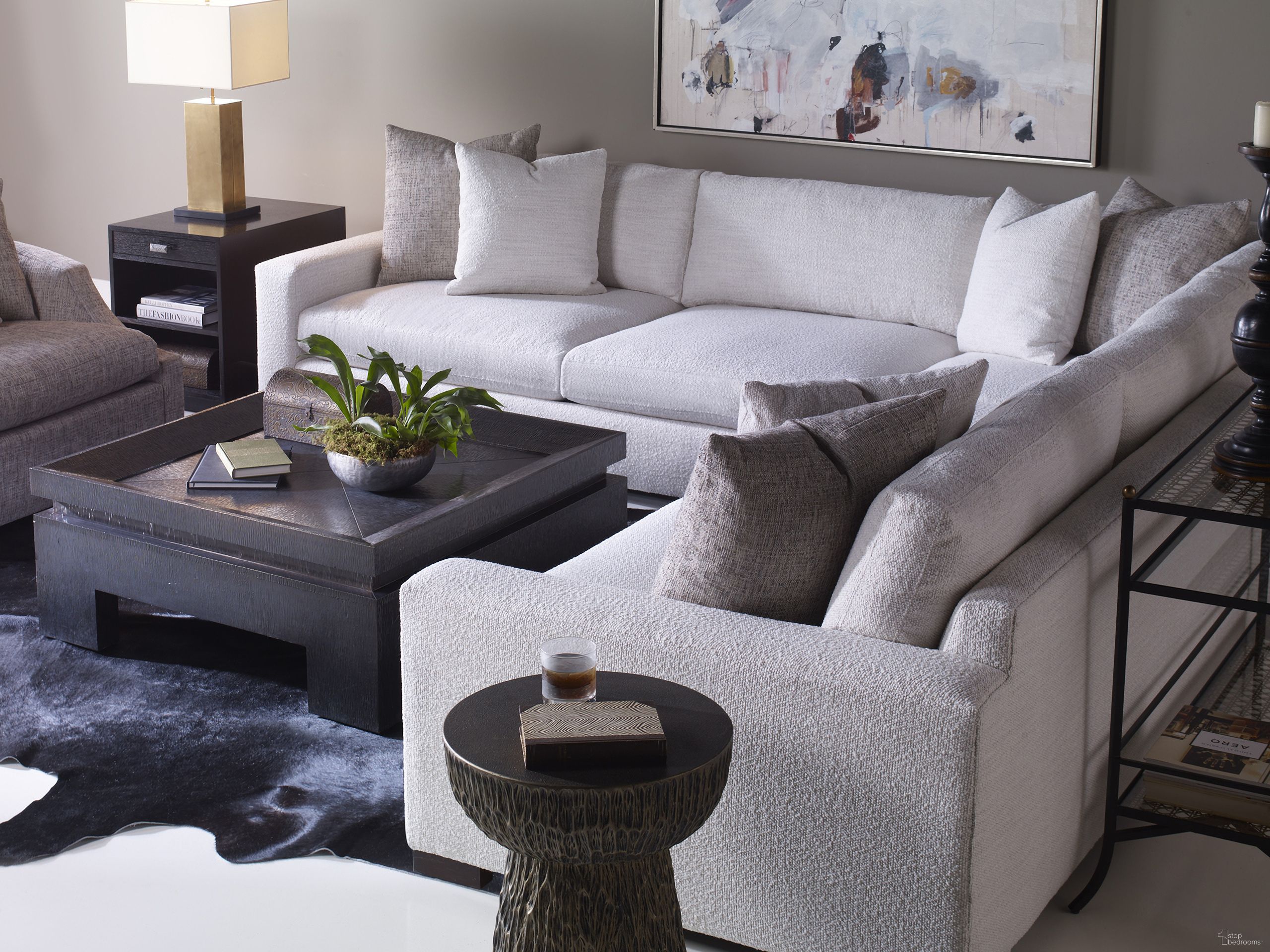 The appearance of Stocked Rowan Two Piece Sectional In Snow designed by Century Furniture in the modern / contemporary interior design. This snow piece of furniture was selected by 1StopBedrooms from Century Home Elegance Collection to add a touch of cosiness and style into your home. Sku: LTD7100-4352-V1. Material: Fabric.