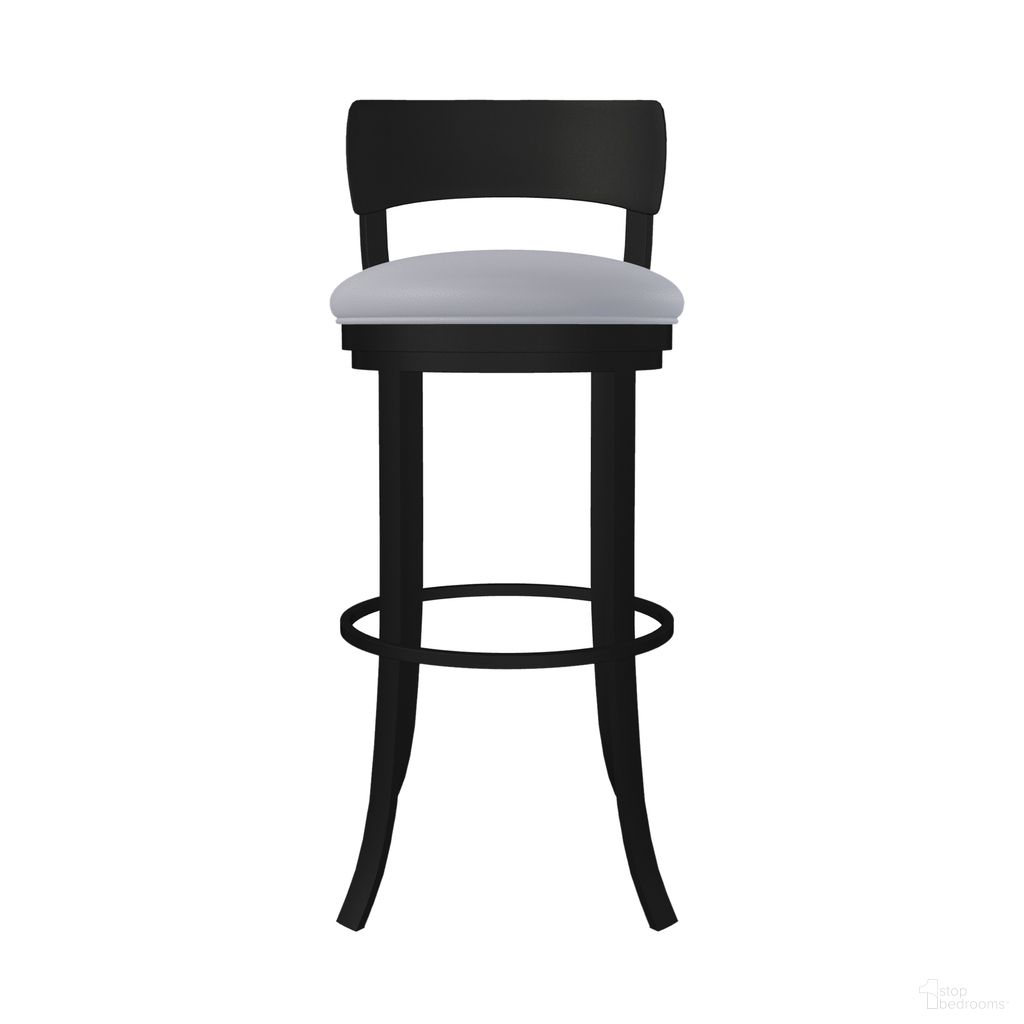 The appearance of Stockholm 30 Inch Bar Height Swivel Stool In Sable Onyx and Charcoal Gray designed by Wesley Allen in the transitional interior design. This sable onyx/charcoal gray piece of furniture  was selected by 1StopBedrooms from Stockholm Collection to add a touch of cosiness and style into your home. Sku: B507H30-S-MB-DST. Material: Metal.