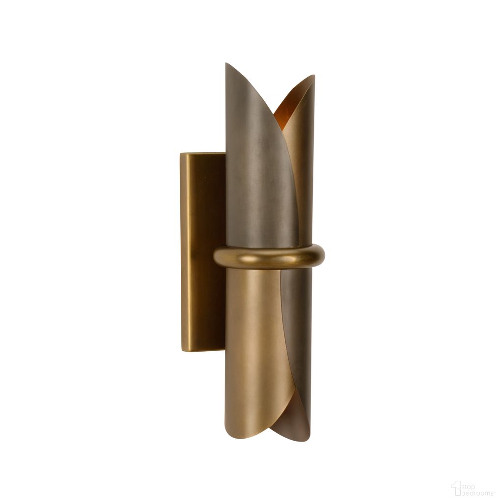 The appearance of Stockman Sconce In Gold designed by Wildwood in the industrial interior design. This gold piece of furniture  was selected by 1StopBedrooms from Denise McGaha Collection to add a touch of cosiness and style into your home. Sku: 15317. Material: Metal.