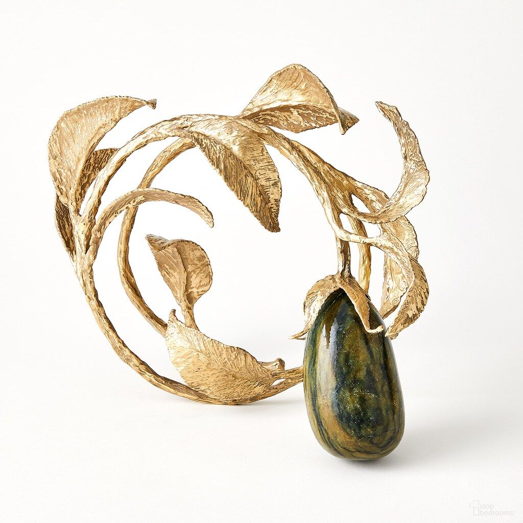 Stone Fruit Sculpture In Yellow