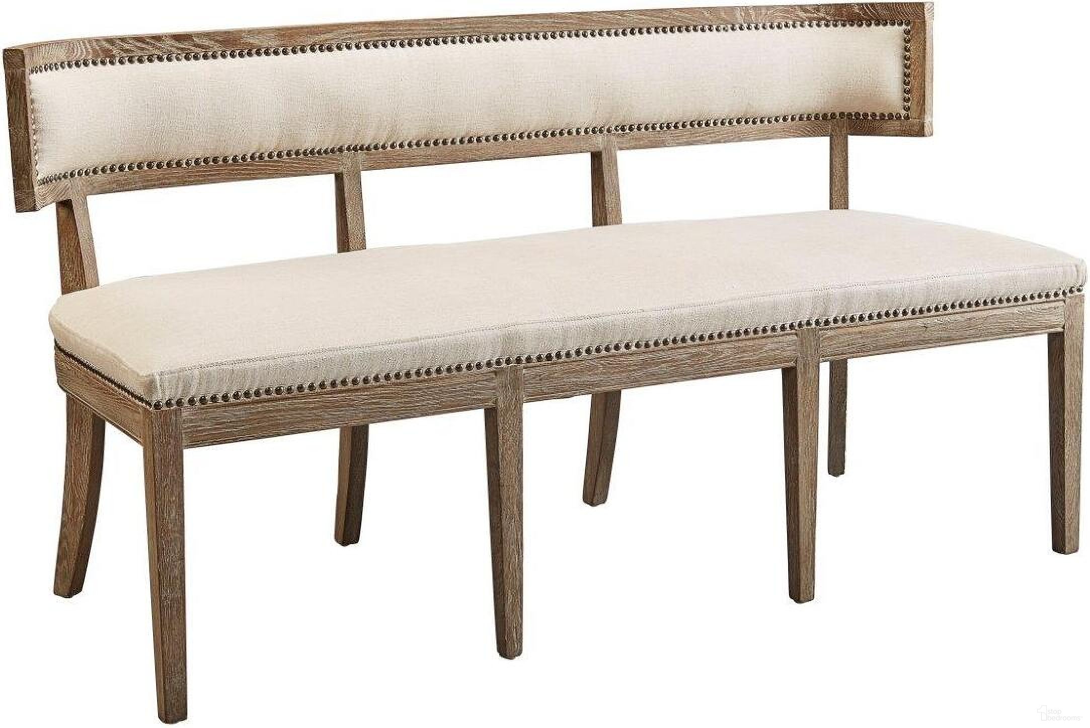 The appearance of Stonebridge Three Seat Banquette designed by Furniture Classics in the country / farmhouse interior design. This linen piece of furniture was selected by 1StopBedrooms from Stonebridge Collection to add a touch of cosiness and style into your home. Sku: 20-334. Material: Wood.