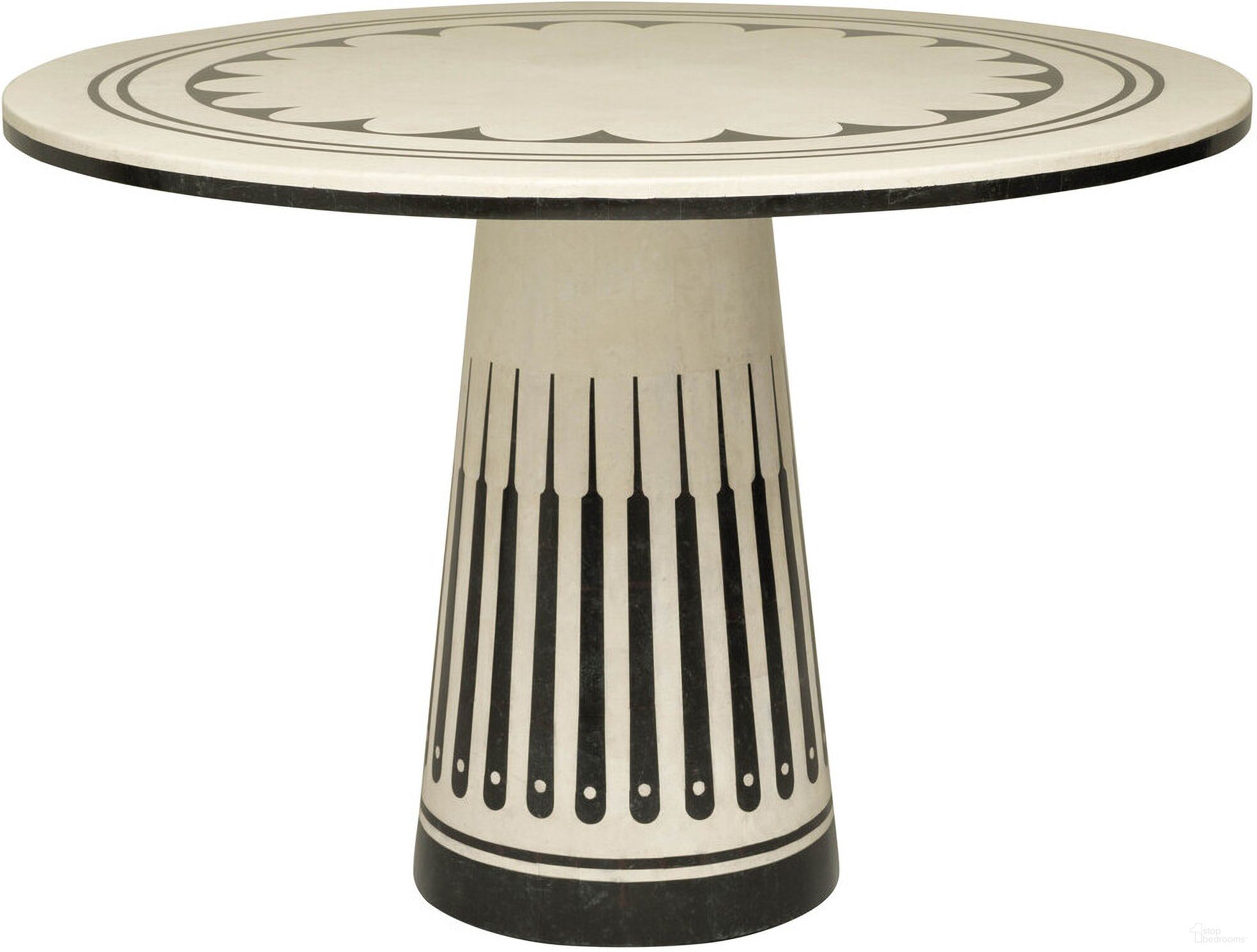 The appearance of Stoneham Center Table In White and Black designed by Maitland-Smith in the modern / contemporary interior design. This white/black piece of furniture was selected by 1StopBedrooms from Maitland Smith Collection to add a touch of cosiness and style into your home. Sku: 8104-30. Material: Agate.