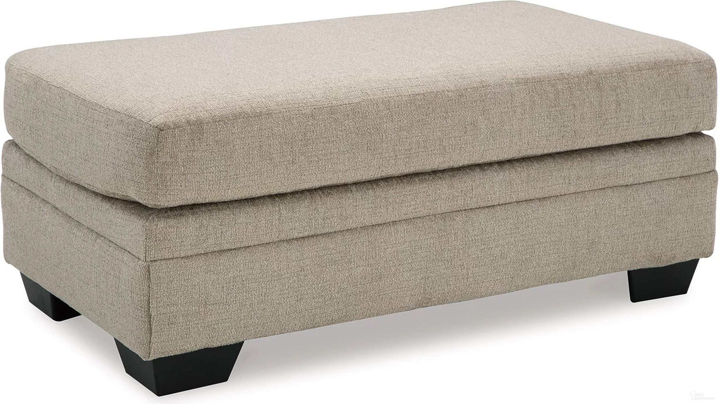 The appearance of Stonemeade Ottoman In Taupe designed by Signature Design by Ashley in the modern / contemporary interior design. This taupe piece of furniture  was selected by 1StopBedrooms from Stonemeade Collection to add a touch of cosiness and style into your home. Sku: 5950414. Material: Fabric.