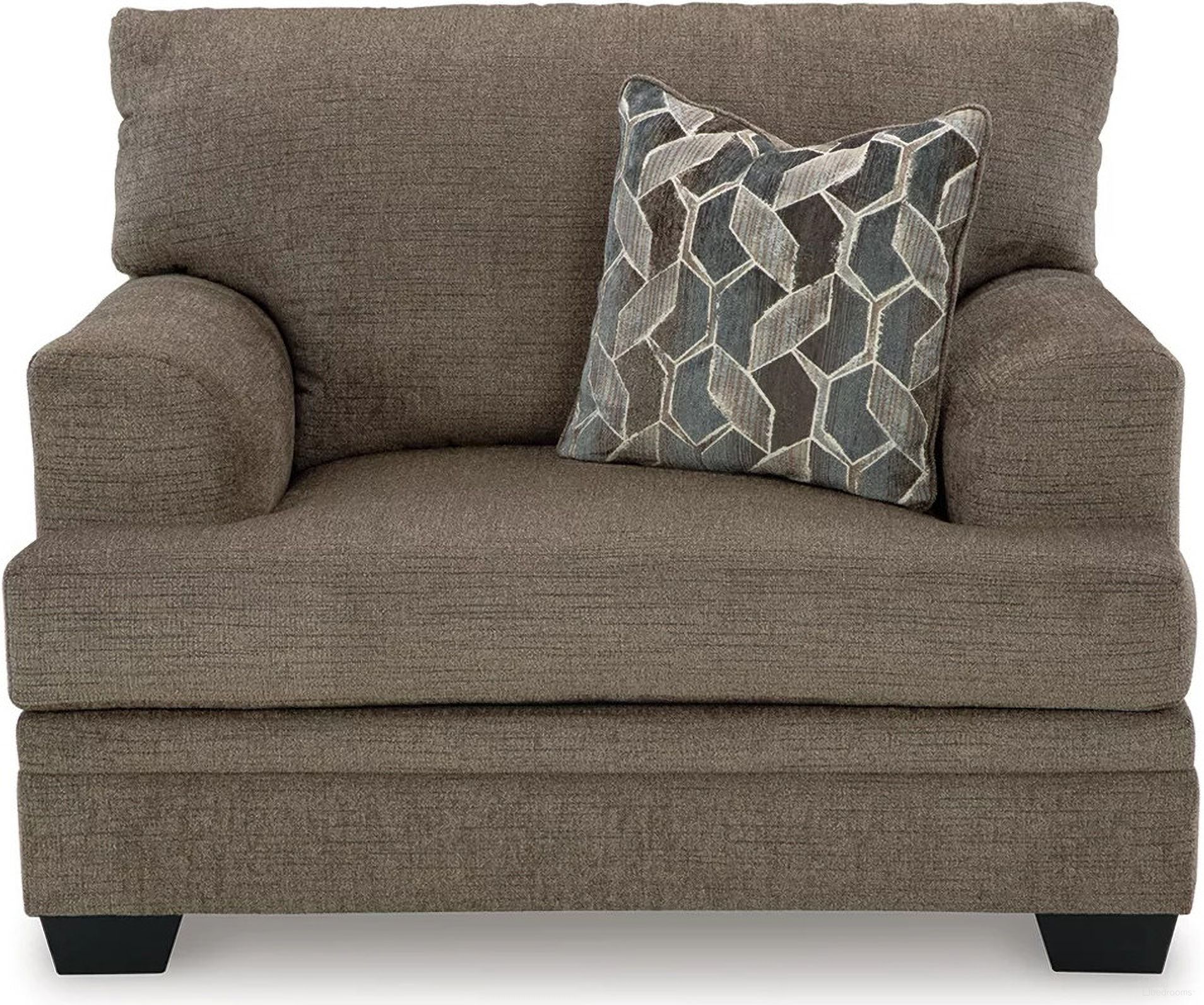 The appearance of Stonemeade Oversized Chair In Nutmeg designed by Signature Design by Ashley in the modern / contemporary interior design. This nutmeg piece of furniture  was selected by 1StopBedrooms from Stonemeade Collection to add a touch of cosiness and style into your home. Sku: 5950523. Material: Fabric.