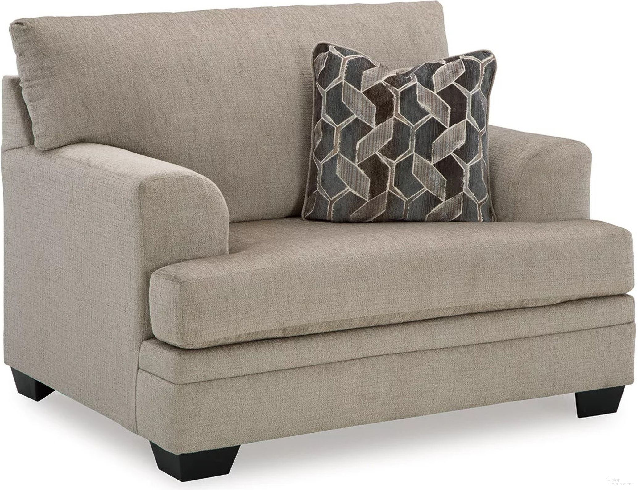 The appearance of Stonemeade Oversized Chair In Taupe designed by Signature Design by Ashley in the modern / contemporary interior design. This taupe piece of furniture was selected by 1StopBedrooms from Stonemeade Collection to add a touch of cosiness and style into your home. Sku: 5950423. Material: Fabric.
