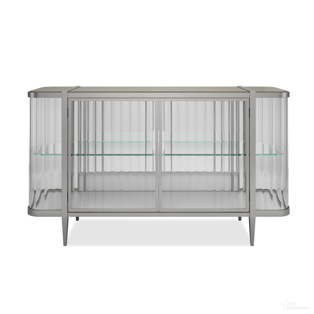 The appearance of Stop and Stare Sideboard In Silver designed by Caracole in the modern / contemporary interior design. This silver piece of furniture was selected by 1StopBedrooms from Stop And Stare Collection to add a touch of cosiness and style into your home. Sku: CLA-424-215C. Material: Metal.
