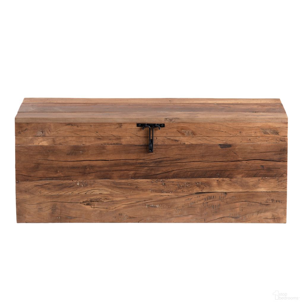 The appearance of Storage Trunk In Brown designed by Crestview Collection in the rustic / southwestern interior design. This brown piece of furniture was selected by 1StopBedrooms from to add a touch of cosiness and style into your home. Sku: CVFNR4555. Material: Solid Wood.