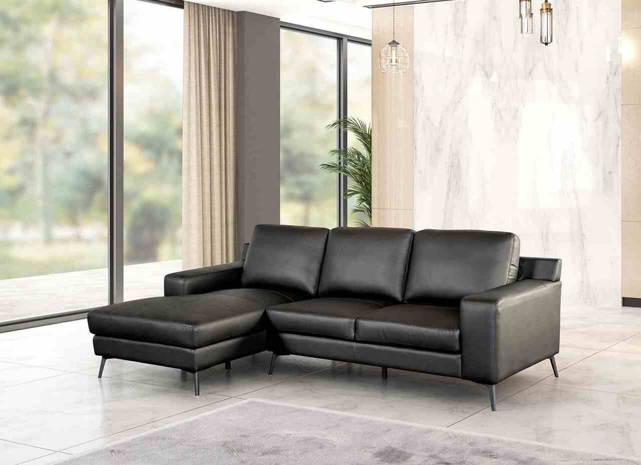 Stordal Left Chaise Sectional In Black