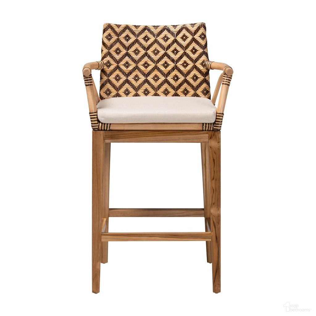 Storsel Counter Stool In Natural Brown