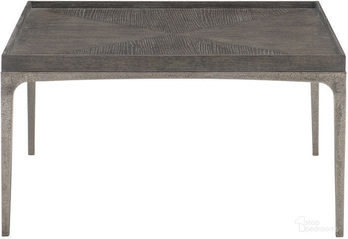 The appearance of Strata Charcoal Cocktail Table designed by Bernhardt in the modern / contemporary interior design. This gray wash/graphite piece of furniture  was selected by 1StopBedrooms from Strata Collection to add a touch of cosiness and style into your home. Sku: 382031. Material: Aluminum.
