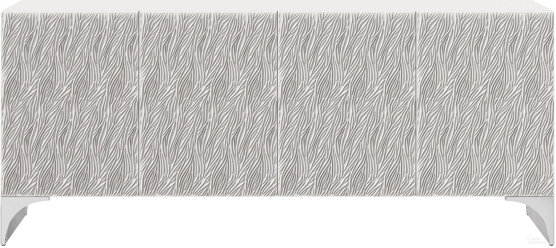 The appearance of Stratum Entertainment Credenza designed by Bernhardt in the modern / contemporary interior design. This fossil/polished nickel piece of furniture was selected by 1StopBedrooms from Stratum Collection to add a touch of cosiness and style into your home. Sku: 325880. Material: Wood.