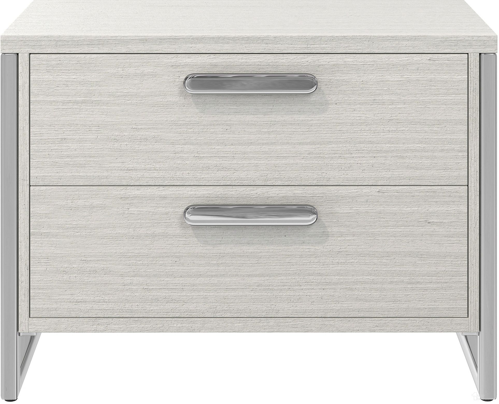 The appearance of Stratum Nightstand with 2 Drawers designed by Bernhardt in the modern / contemporary interior design. This mist/polished nickel piece of furniture was selected by 1StopBedrooms from Stratum Collection to add a touch of cosiness and style into your home. Sku: 325232. Material: Wood.