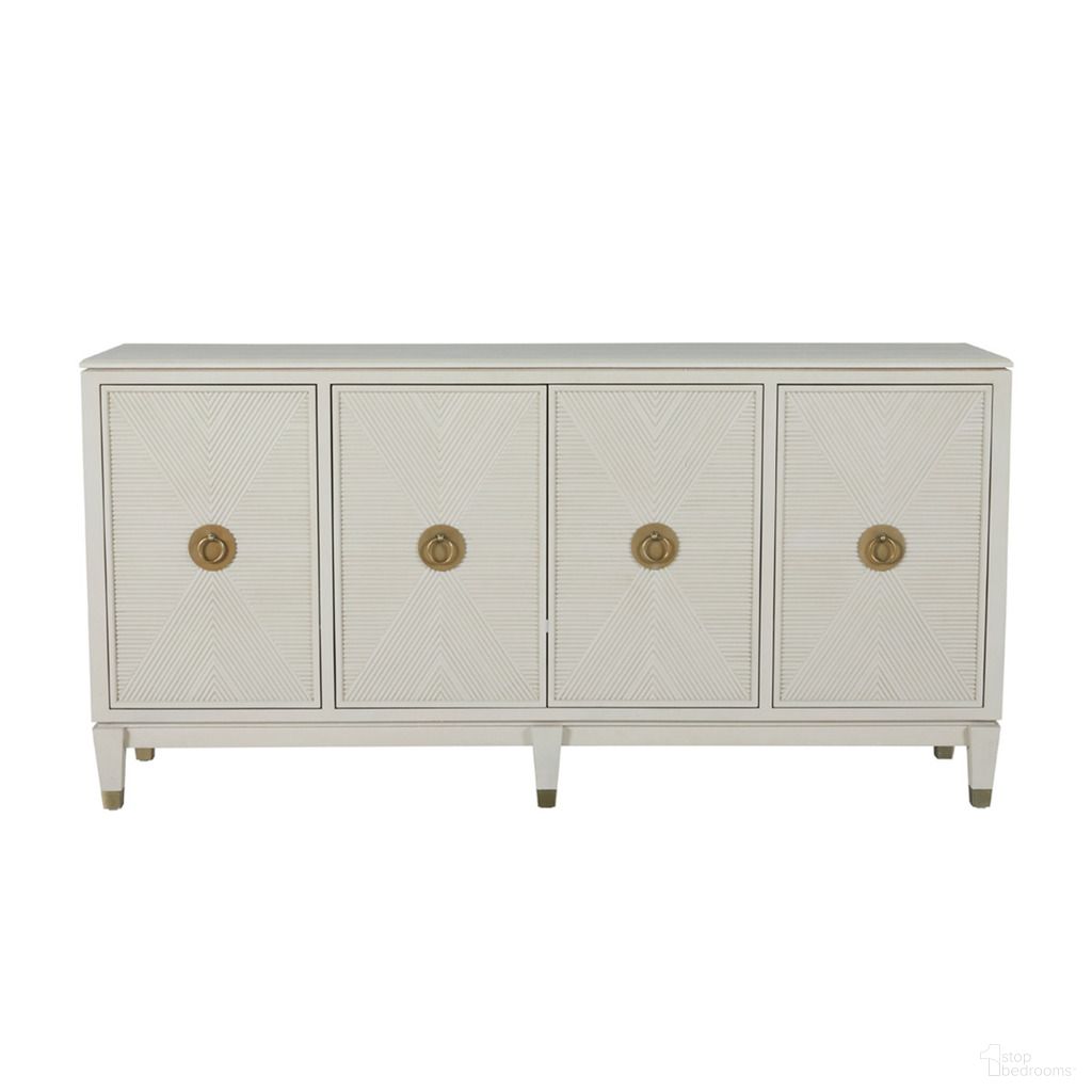 The appearance of Strella Cabinet In Stainless Champagne and Cerused White designed by Gabby in the transitional interior design. This stainless champagne/cerused white piece of furniture was selected by 1StopBedrooms from Strella Collection to add a touch of cosiness and style into your home. Sku: SCH-168190. Material: Oak Veneer.