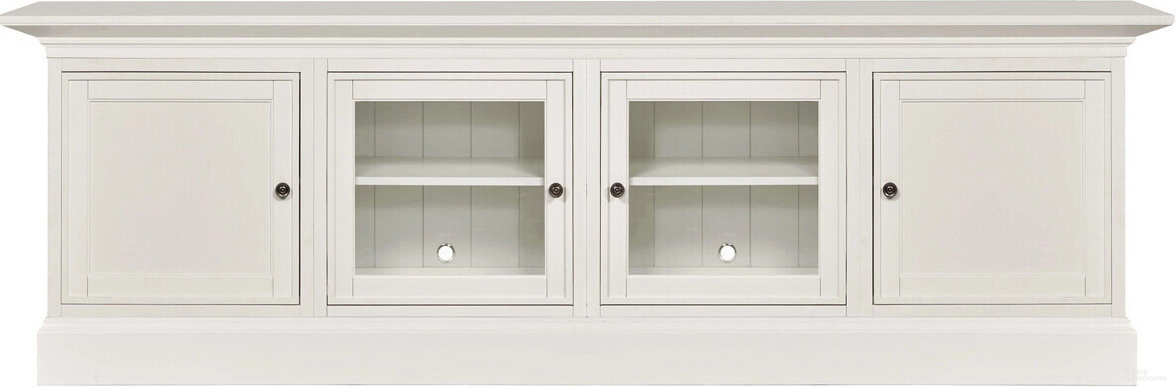 The appearance of Structures Quad Door Display Console In White designed by Hammary in the modern / contemporary interior design. This white piece of furniture  was selected by 1StopBedrooms from Structures Collection to add a touch of cosiness and style into your home. Sku: 267-514;267-531;267-531;267-532;267-584. Material: Birch Veneer.