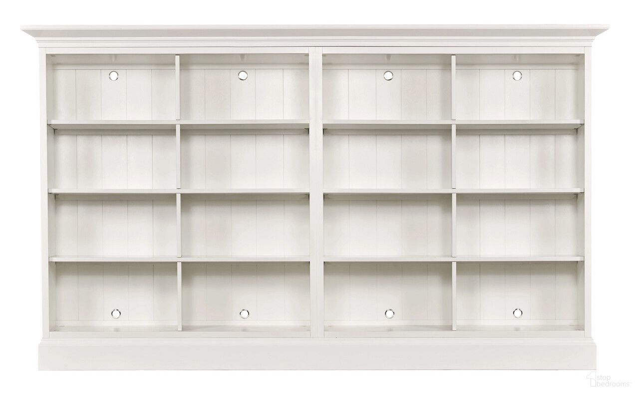 The appearance of Structures Quad Mid Height Bookcase In White designed by Hammary in the modern / contemporary interior design. This white piece of furniture  was selected by 1StopBedrooms from Structures Collection to add a touch of cosiness and style into your home. Sku: 267-514;267-562;267-562;267-584. Material: Birch Veneer.
