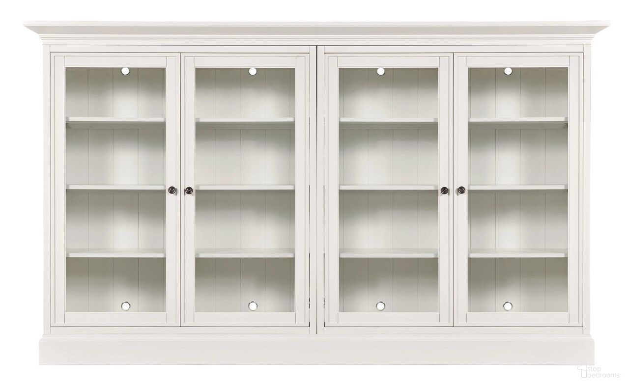 The appearance of Structures Quad Mid Height Display In White designed by Hammary in the modern / contemporary interior design. This white piece of furniture  was selected by 1StopBedrooms from Structures Collection to add a touch of cosiness and style into your home. Sku: 267-514;267-572;267-572;267-584. Material: Birch Veneer.