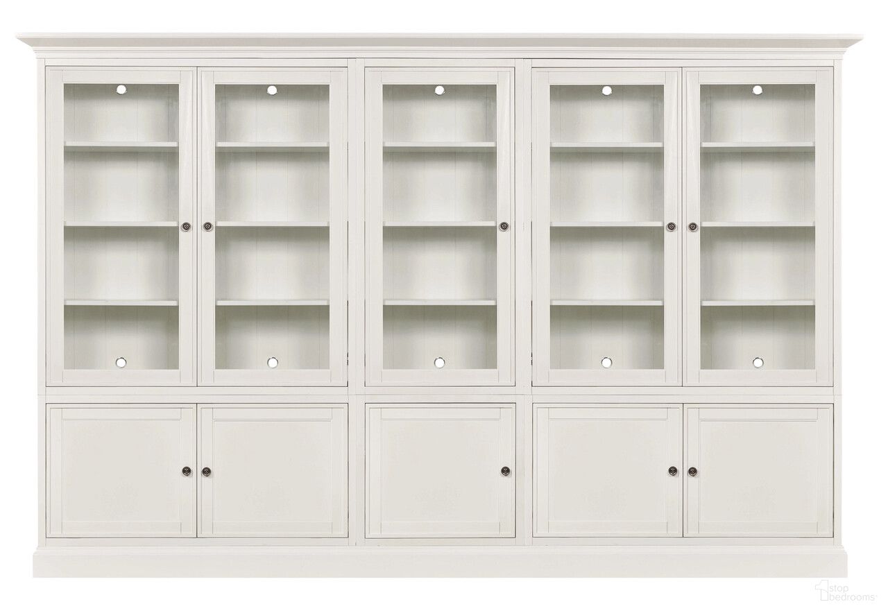 The appearance of Structures Quintuple Display In White designed by Hammary in the modern / contemporary interior design. This white piece of furniture  was selected by 1StopBedrooms from Structures Collection to add a touch of cosiness and style into your home. Sku: 267-515;267-531;267-532;267-532;267-571;267-572;267-572;267-585. Material: Birch Veneer.