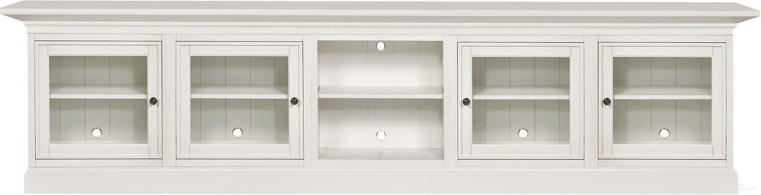 The appearance of Structures Quintuple Double Door Console In White designed by Hammary in the modern / contemporary interior design. This white piece of furniture  was selected by 1StopBedrooms from Structures Collection to add a touch of cosiness and style into your home. Sku: 267-515;267-521;267-532;267-532;267-585. Material: Birch Veneer.