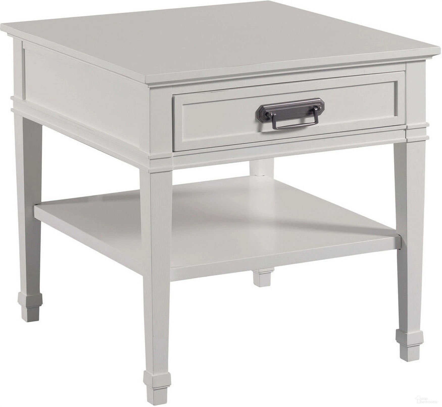 The appearance of Structures Rectangular End Table In White designed by Hammary in the modern / contemporary interior design. This white piece of furniture  was selected by 1StopBedrooms from Structures Collection to add a touch of cosiness and style into your home. Sku: 267-915. Material: Wood.