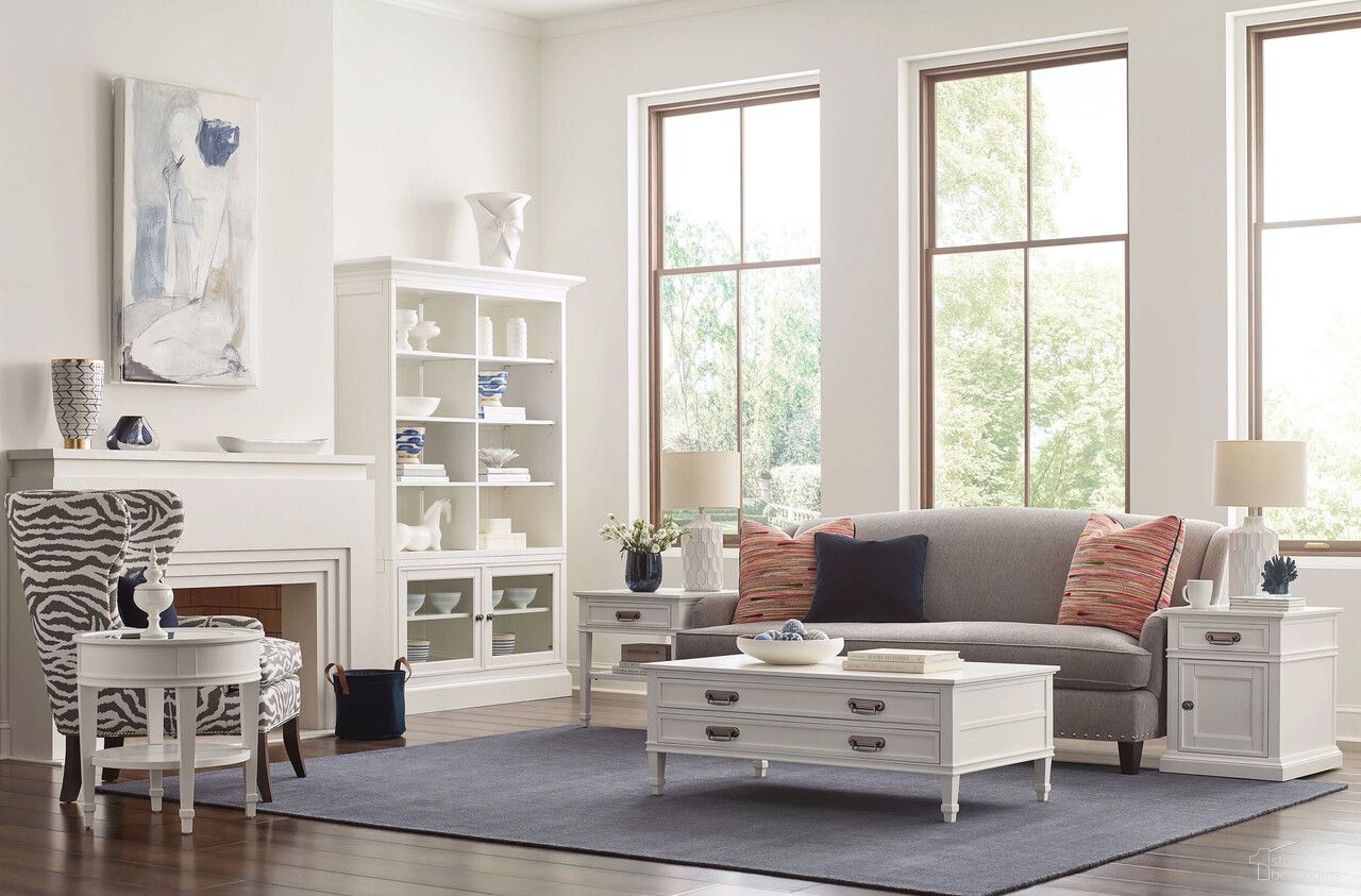 The appearance of Structures Rectangular Occasional Table Set In White designed by Hammary in the modern / contemporary interior design. This white piece of furniture  was selected by 1StopBedrooms from Structures Collection to add a touch of cosiness and style into your home. Sku: 267-910;267-915. Material: Wood.