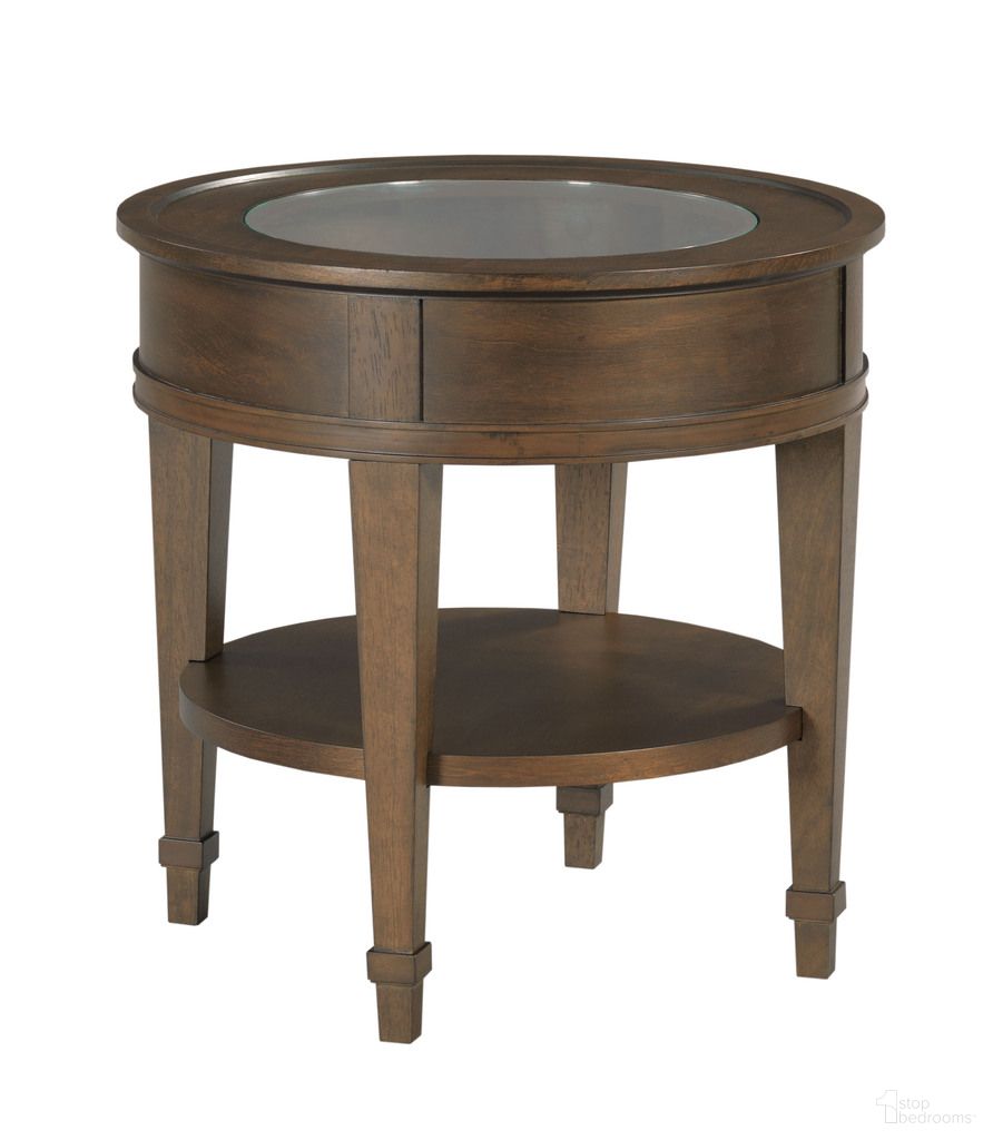 The appearance of Structures Round End Table In Sable designed by Hammary in the modern / contemporary interior design. This sable piece of furniture  was selected by 1StopBedrooms from Structures Collection to add a touch of cosiness and style into your home. Sku: 267-916S.