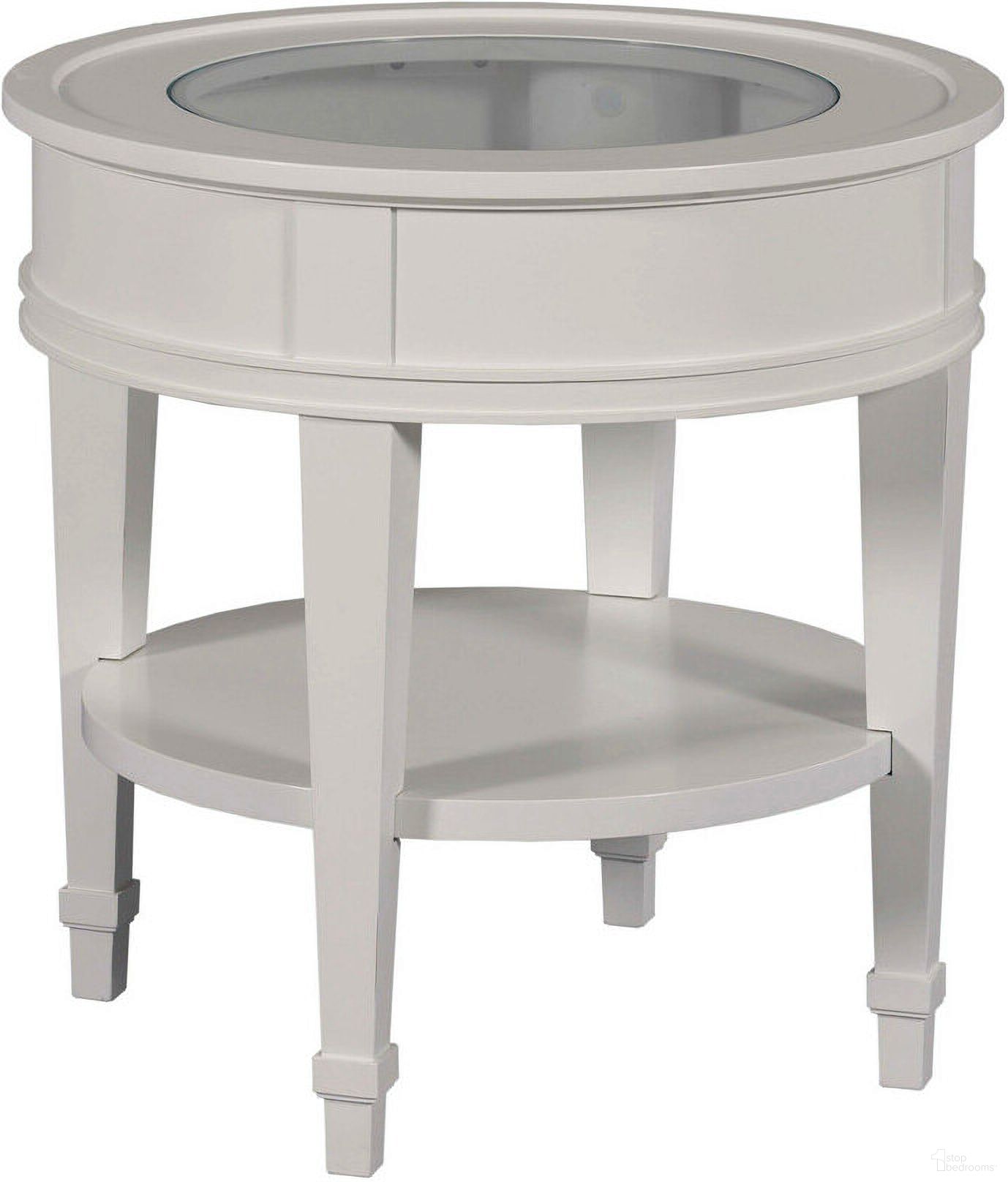 The appearance of Structures Round End Table In White designed by Hammary in the modern / contemporary interior design. This white piece of furniture  was selected by 1StopBedrooms from Structures Collection to add a touch of cosiness and style into your home. Sku: 267-916. Material: Wood.