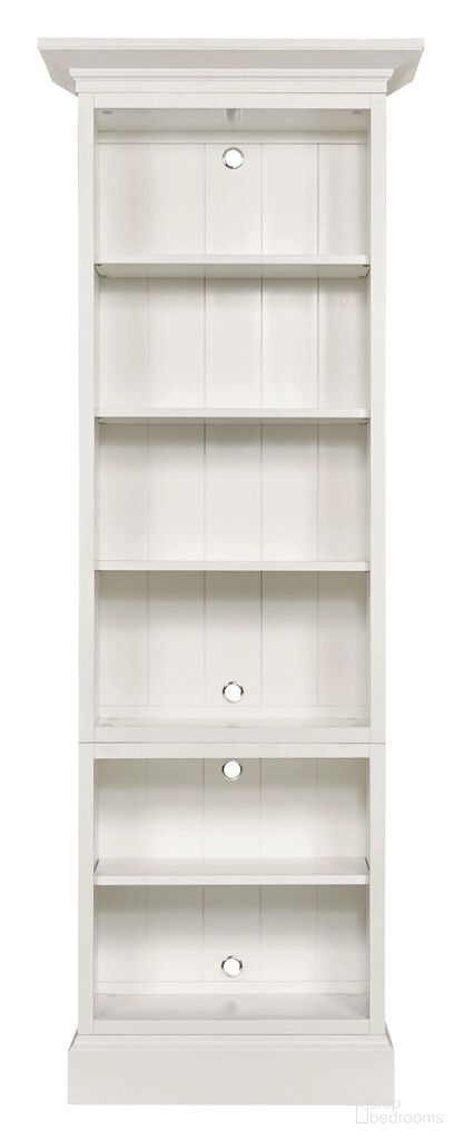 The appearance of Structures Single Bookcase Cabinet In White designed by Hammary in the modern / contemporary interior design. This white piece of furniture  was selected by 1StopBedrooms from Structures Collection to add a touch of cosiness and style into your home. Sku: 267-511;267-521;267-561;267-581. Material: Birch Veneer.