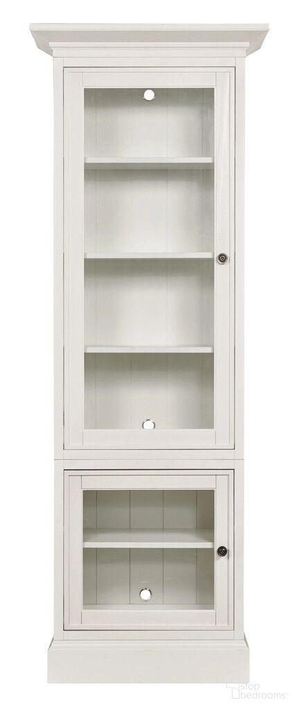 The appearance of Structures Single Display Cabinet In White designed by Hammary in the modern / contemporary interior design. This white piece of furniture  was selected by 1StopBedrooms from Structures Collection to add a touch of cosiness and style into your home. Sku: 267-511;267-531;267-571;267-581. Material: Birch Veneer.