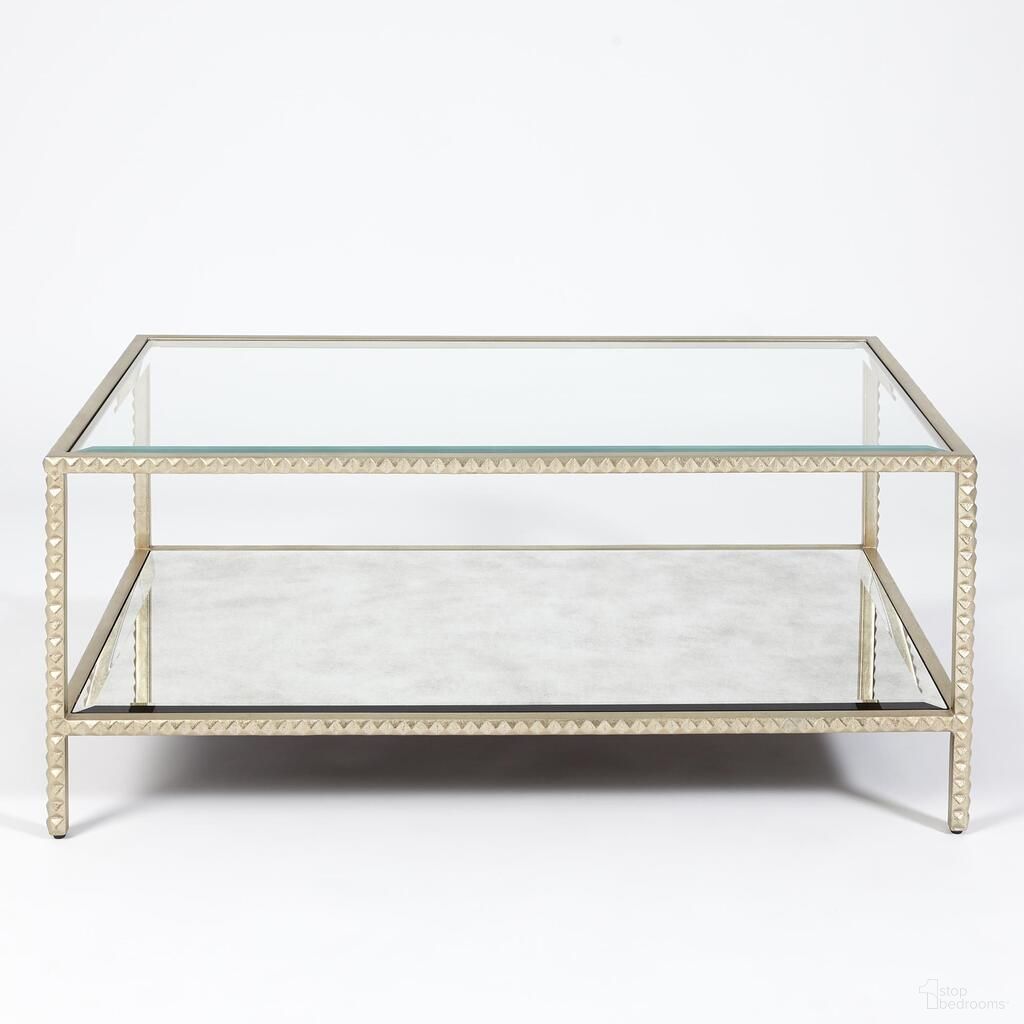 The appearance of Stud Coffee Table In Silver designed by Global Views in the modern / contemporary interior design. This silver piece of furniture  was selected by 1StopBedrooms from Stud Collection to add a touch of cosiness and style into your home. Sku: WDSEH2026-GV. Material: Iron.