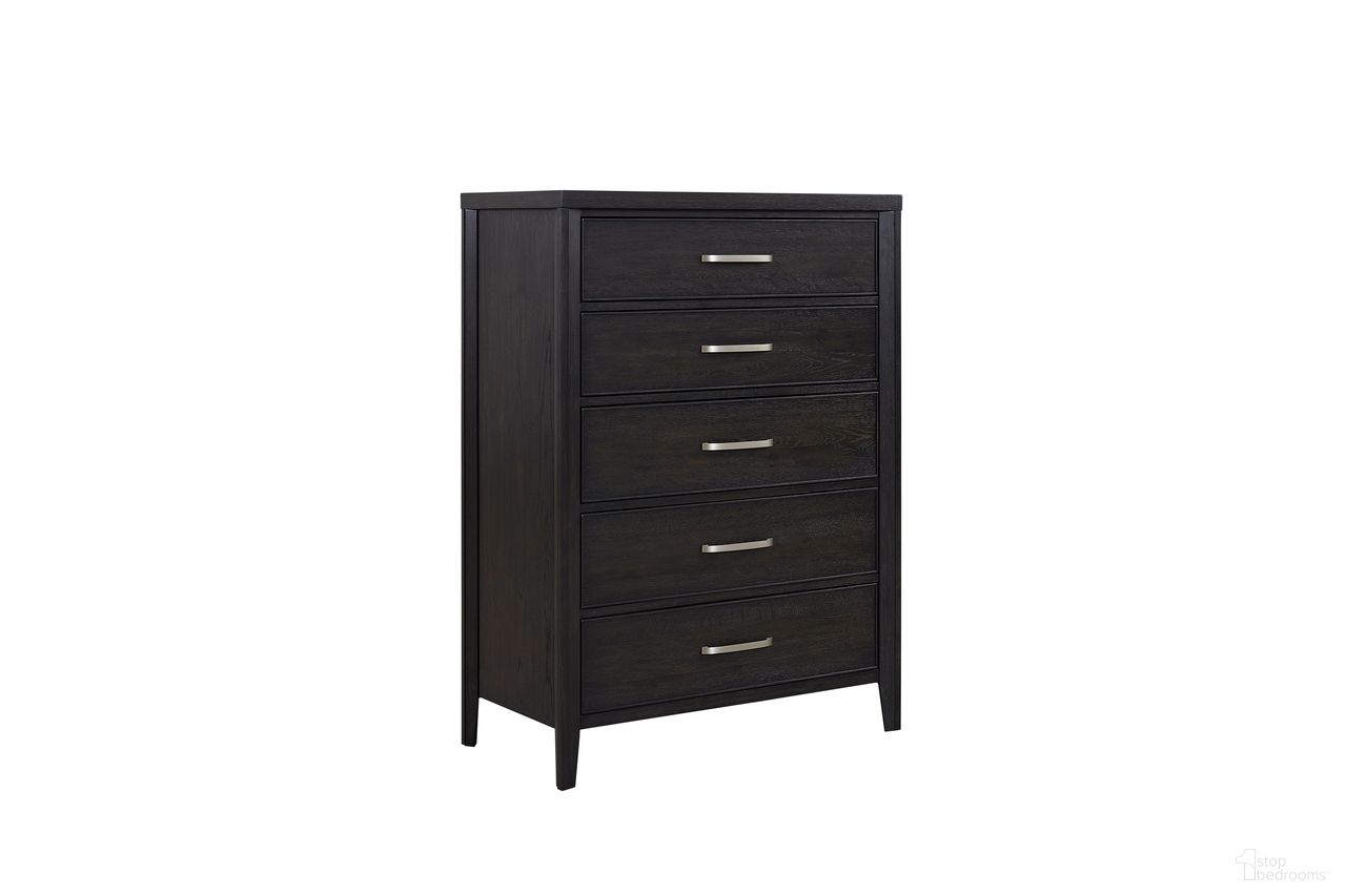 The appearance of Studio 24 Drawer Chest in Java Bean designed by FD Home in the transitional interior design. This java bean piece of furniture  was selected by 1StopBedrooms from Studio 24 Collection to add a touch of cosiness and style into your home. Sku: 7324-11. Material: Poplar Solid.