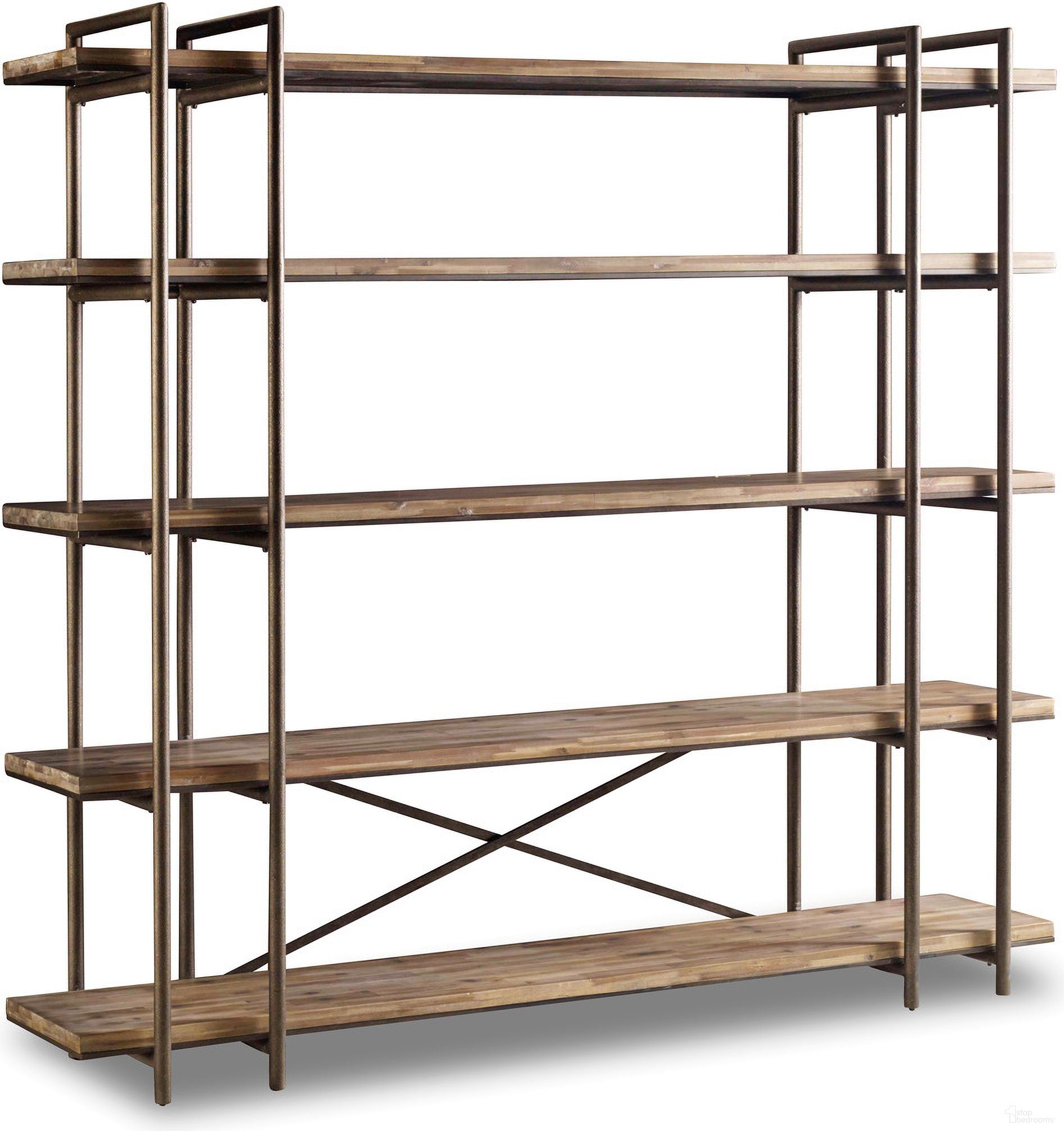 Studio 7H Light Wood Scaffold Entertainment Console