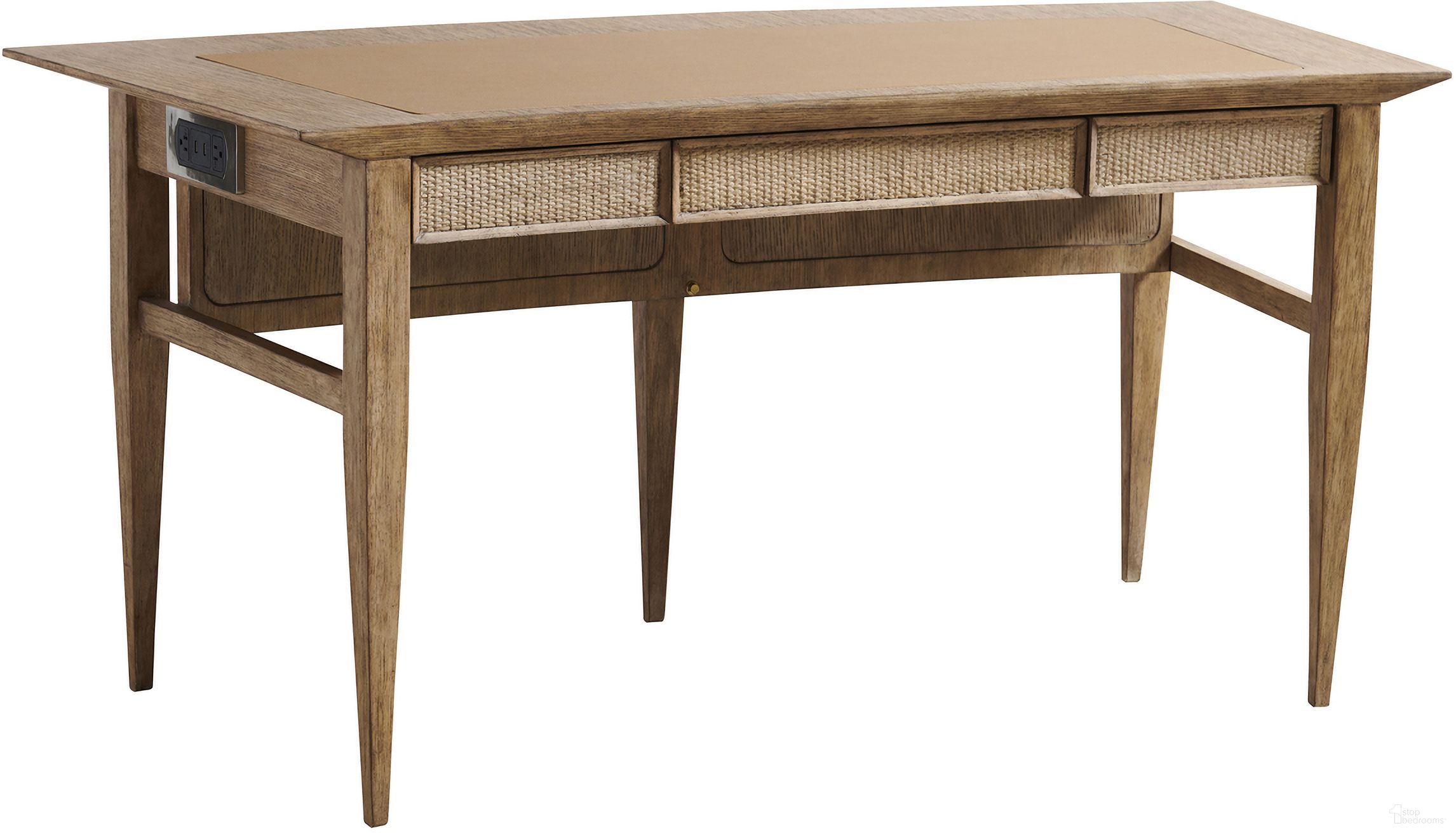 The appearance of Studio Designs Aegis Writing Desk In Medium Brown designed by Sligh in the transitional interior design. This medium brown piece of furniture was selected by 1StopBedrooms from Studio Designs Collection to add a touch of cosiness and style into your home. Sku: 100FL-410. Material: Wood.