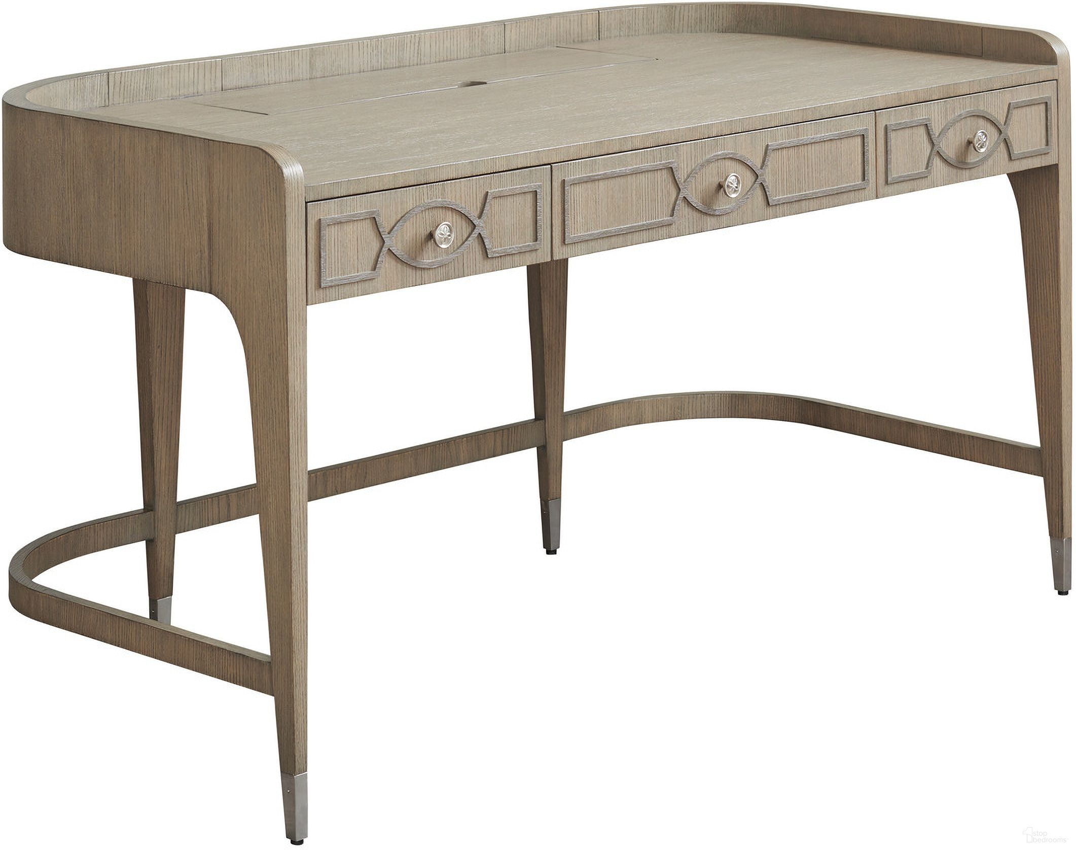 The appearance of Studio Designs Hamilton Writing Desk In Gray designed by Sligh in the modern / contemporary interior design. This gray piece of furniture  was selected by 1StopBedrooms from Studio Designs Collection to add a touch of cosiness and style into your home. Sku: 100SD-410. Material: Wood.