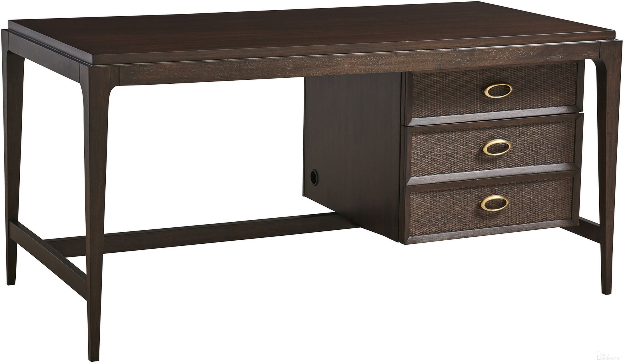 The appearance of Studio Designs Irving Writing Desk In Mocha designed by Sligh in the transitional interior design. This mocha piece of furniture was selected by 1StopBedrooms from Studio Designs Collection to add a touch of cosiness and style into your home. Sku: 100OD-410. Material: Wood.