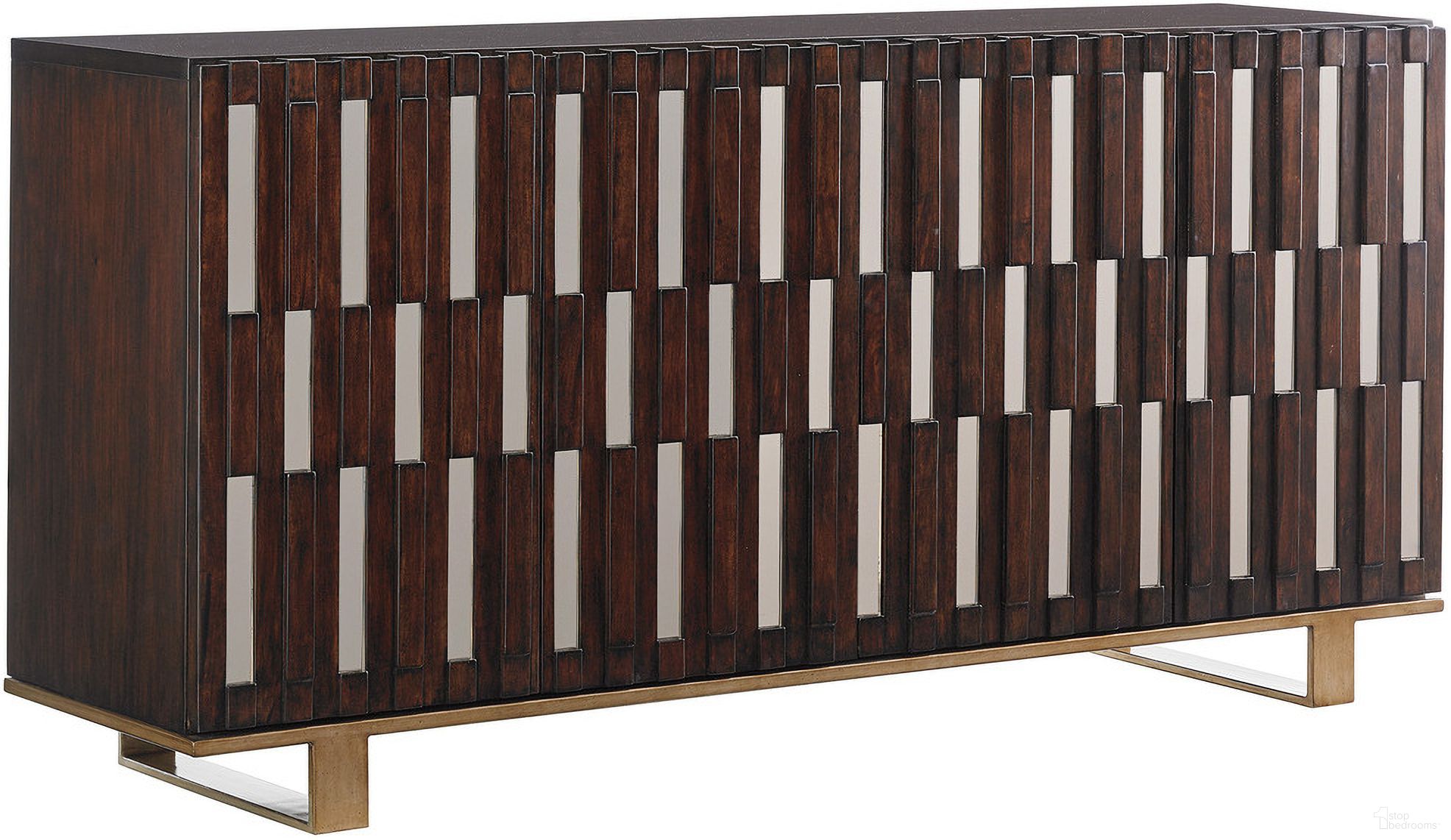 The appearance of Studio Designs Quantum Media Console In Dark Mahogany designed by Sligh in the modern / contemporary interior design. This dark mahogany piece of furniture was selected by 1StopBedrooms from Studio Designs Collection to add a touch of cosiness and style into your home. Sku: 100WN-669. Material: Wood.