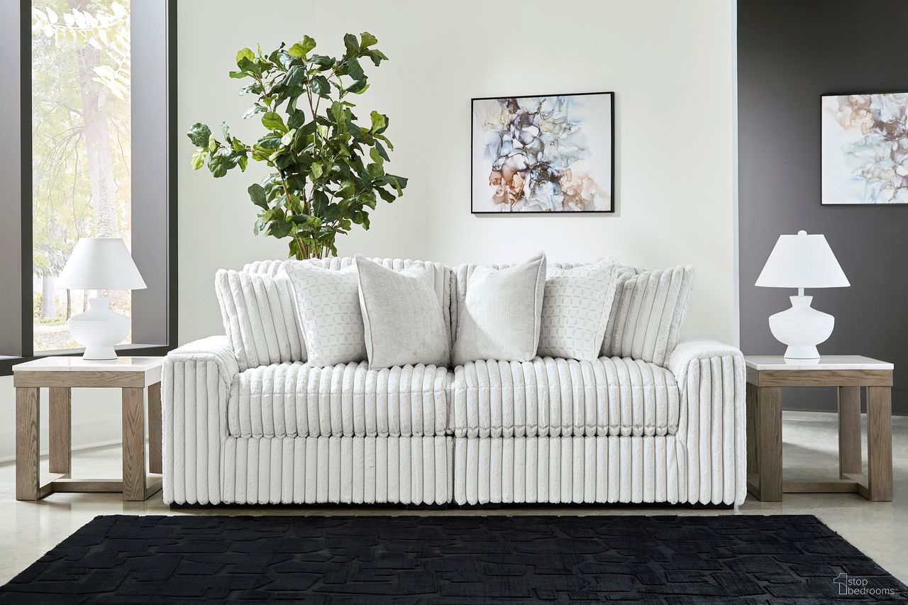 Stupendous 2-Piece Sectional Loveseat In Alloy