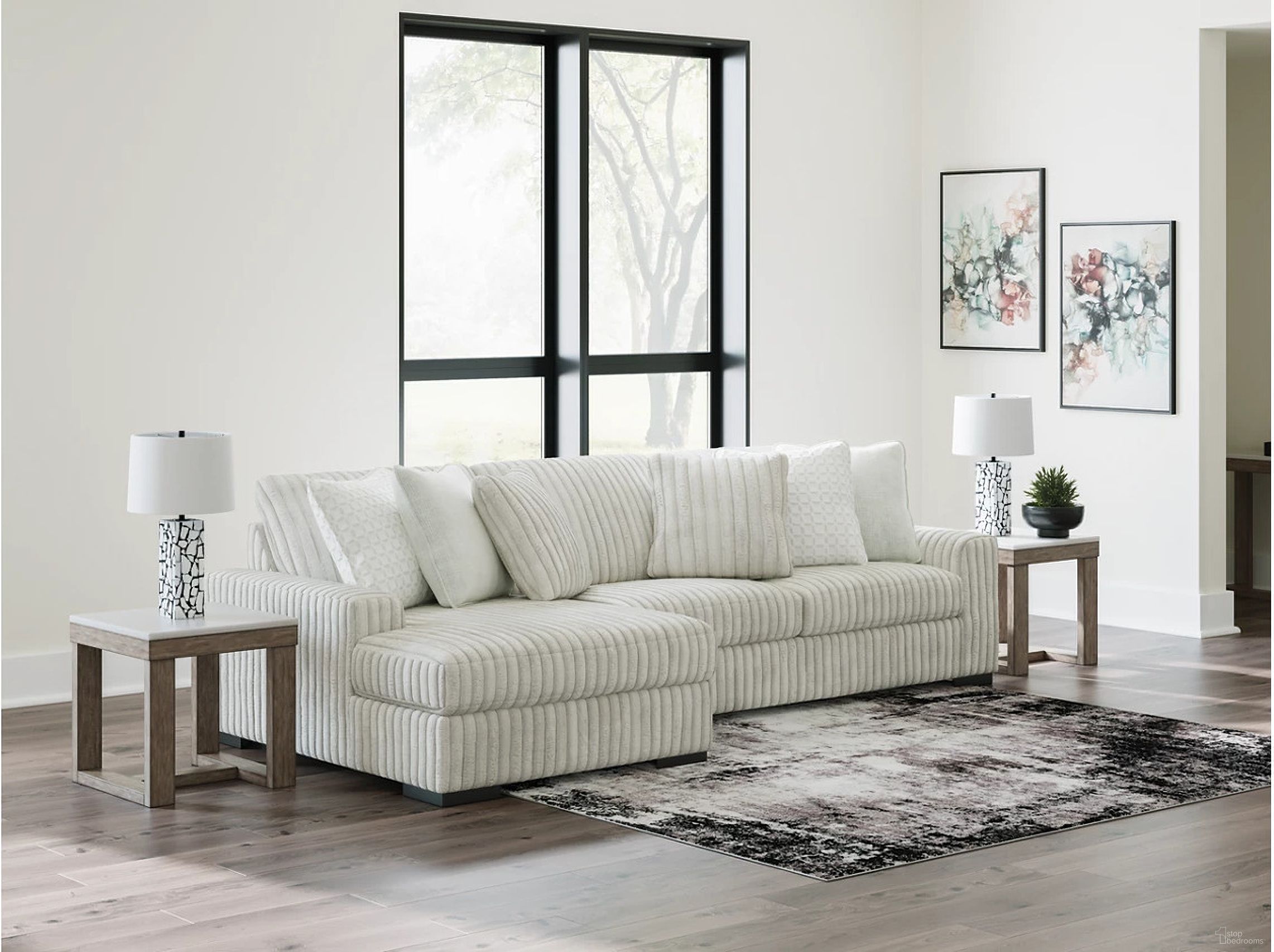The appearance of Stupendous 2-Piece Sectional with LAF Chaise In Alloy designed by Signature Design by Ashley in the modern / contemporary interior design. This alloy piece of furniture was selected by 1StopBedrooms from Stupendous Collection to add a touch of cosiness and style into your home. Sku: 2590316;2590367. Material: Polyester. Layout: LAF.