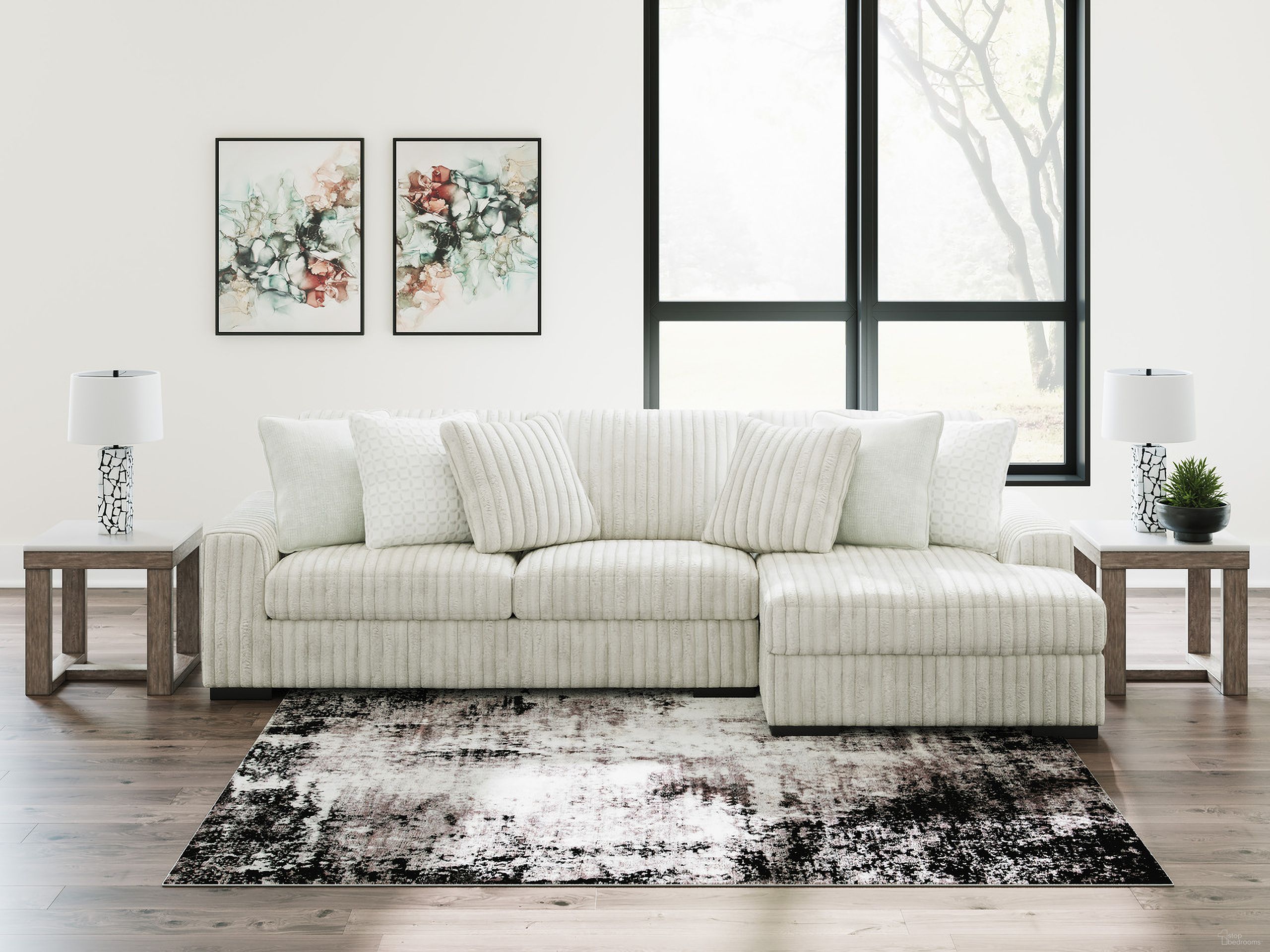 The appearance of Stupendous 2-Piece Sectional with RAF Chaise In Alloy designed by Signature Design by Ashley in the modern / contemporary interior design. This alloy piece of furniture was selected by 1StopBedrooms from Stupendous Collection to add a touch of cosiness and style into your home. Sku: 2590366;2590317. Material: Polyester.