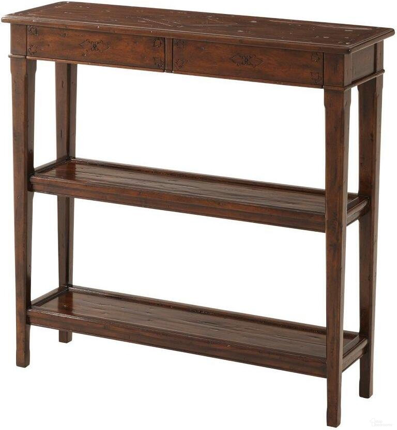 The appearance of Subtly Incised Console Table designed by Theodore Alexander in the transitional interior design. This  piece of furniture  was selected by 1StopBedrooms from Castle Bromwich Collection to add a touch of cosiness and style into your home. Sku: CB53001. Material: Wood.