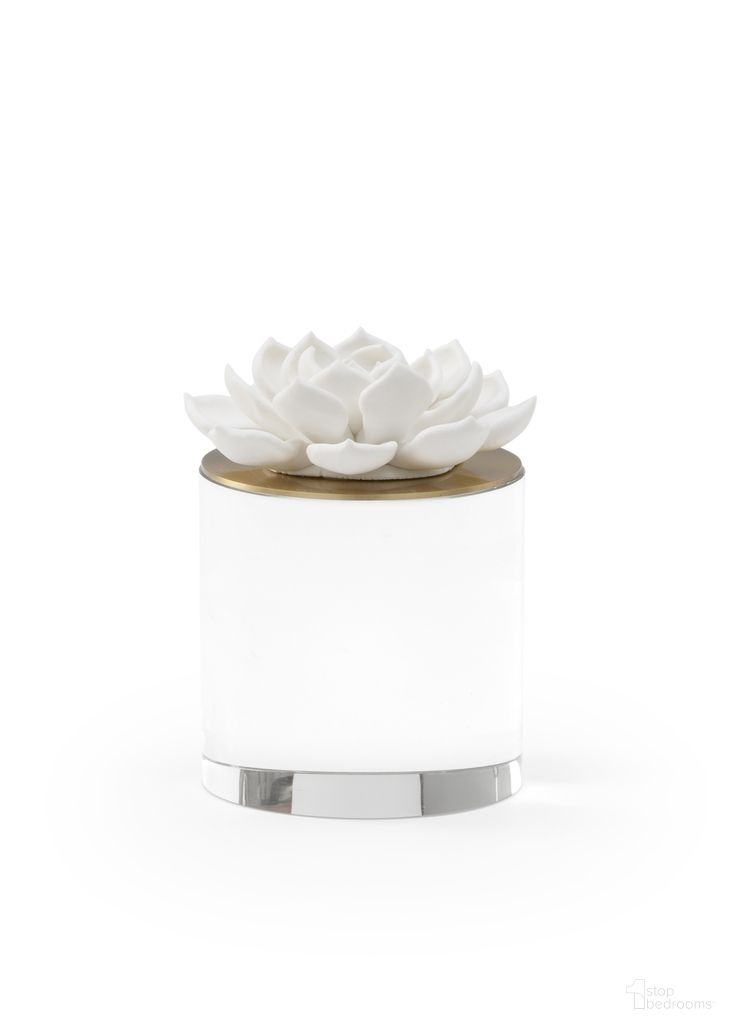 The appearance of Succulent Sculpture Medium In White and Cream designed by Chelsea House in the modern / contemporary interior design. This white/cream piece of furniture  was selected by 1StopBedrooms from Claire Bell Collection to add a touch of cosiness and style into your home. Sku: 384694. Material: Ceramic.