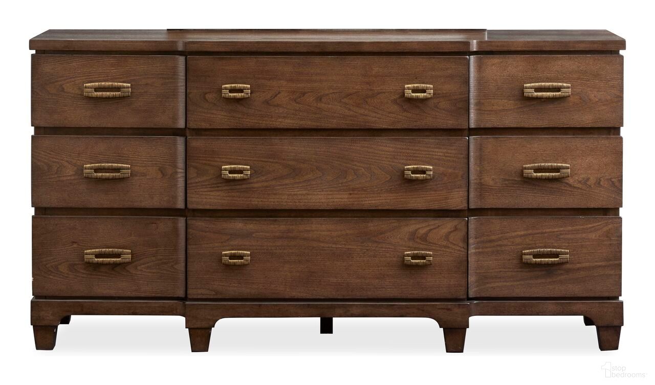 The appearance of Sugar Mill Drawer Dresser In Spiced Rum designed by Salt Life Home in the traditional interior design. This spiced rum piece of furniture was selected by 1StopBedrooms from Sugar Mill Collection to add a touch of cosiness and style into your home. Sku: B5832-20. Material: Ash Veneer.