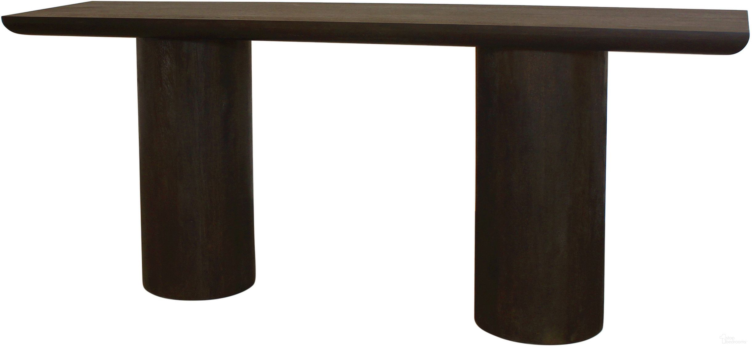 Sullivan 72 Inch Solid Wood Console Table In Dark Brown
