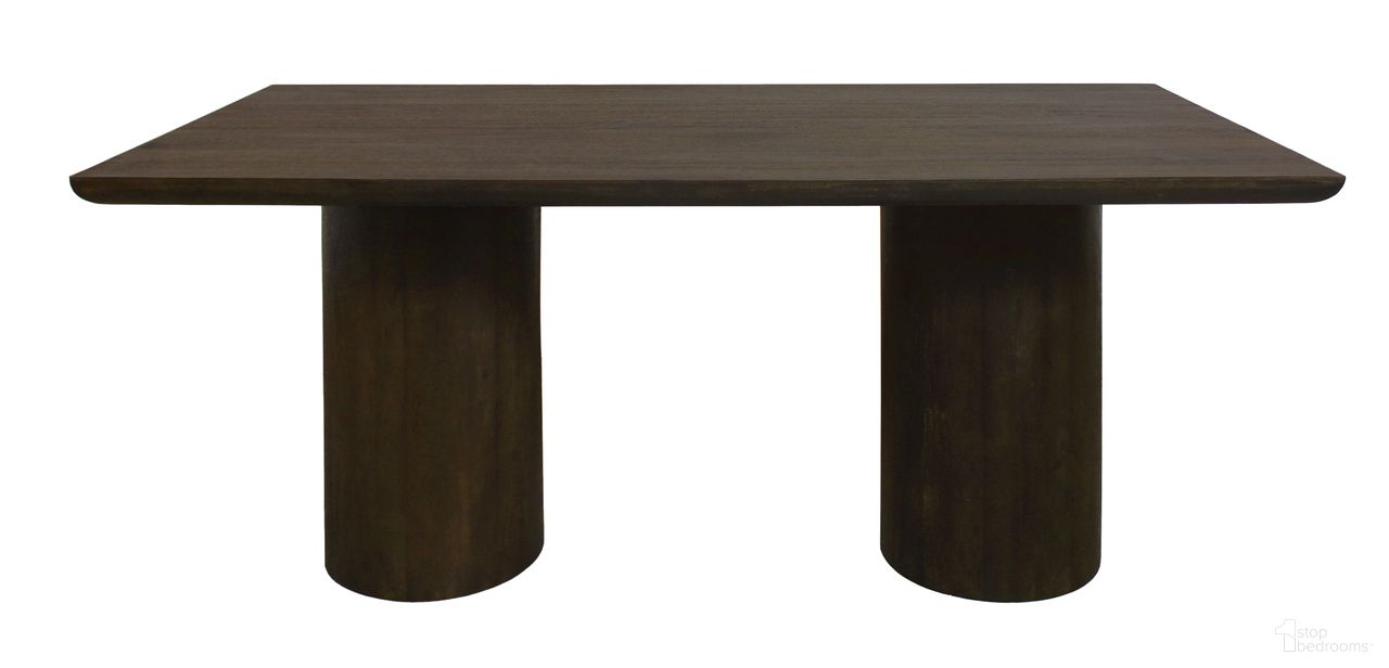 Sullivan 72 Inch Solid Wood Rectangular Dining Table In Dark Brown