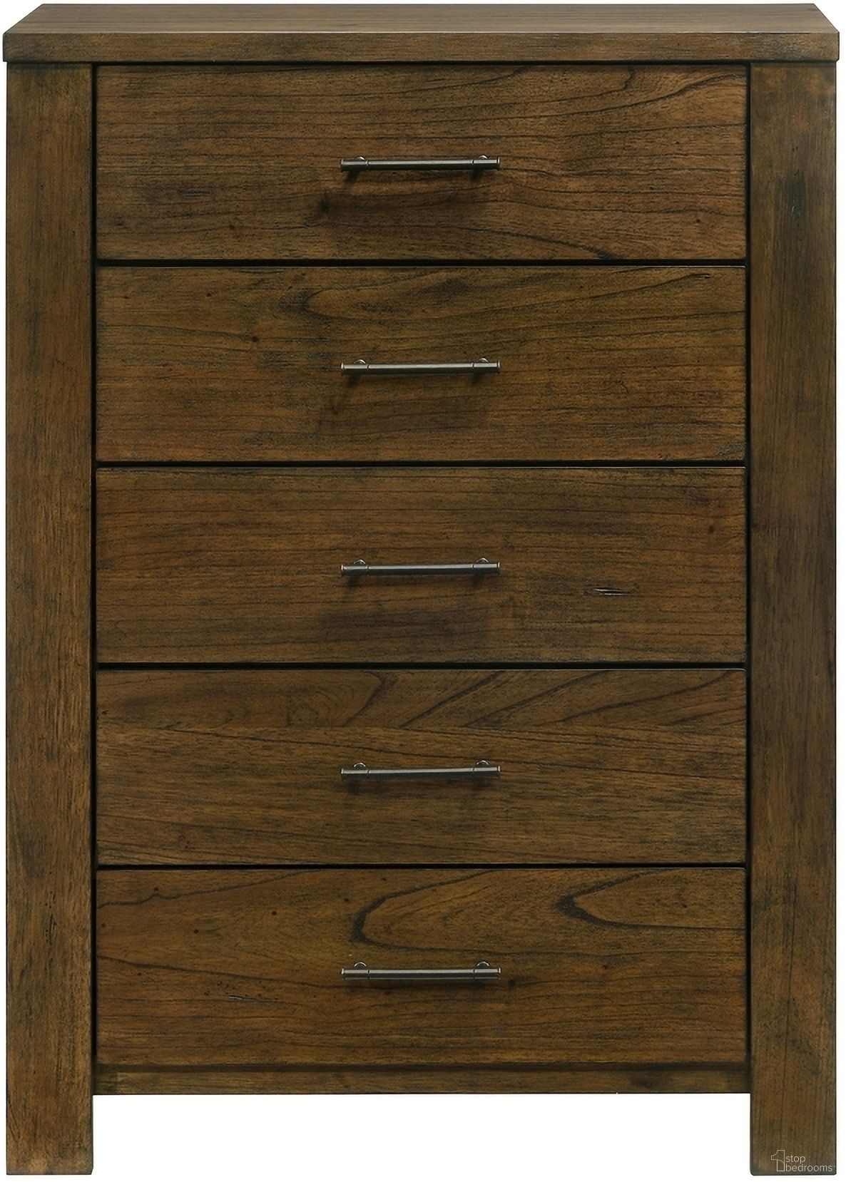 The appearance of Sullivan Chest In Brown designed by Homelegance in the rustic / southwestern interior design. This brown piece of furniture  was selected by 1StopBedrooms from Sullivan Collection to add a touch of cosiness and style into your home. Sku: 1592-9. Material: Veneer.