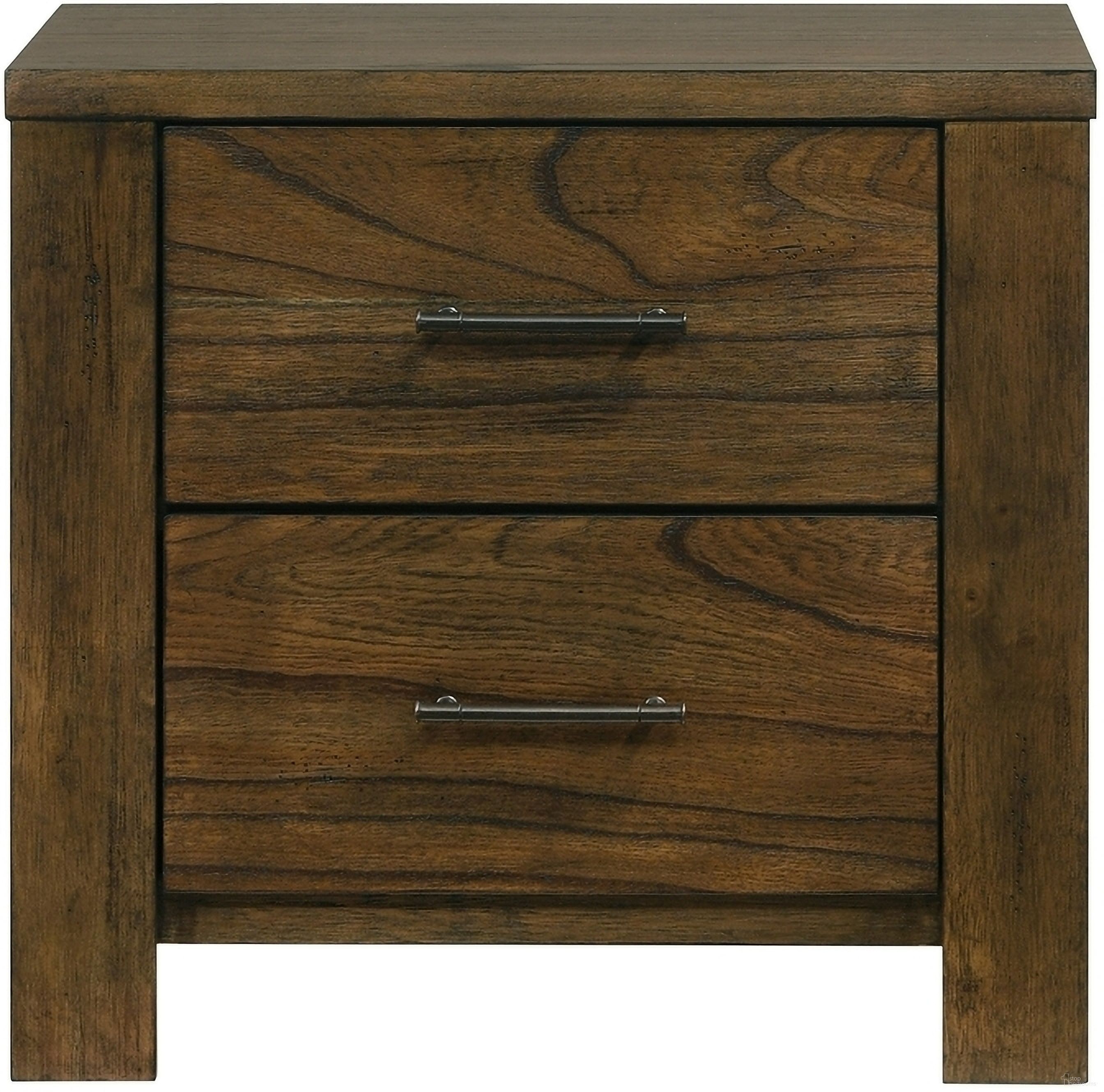 The appearance of Sullivan Nightstand In Brown designed by Homelegance in the rustic / southwestern interior design. This brown piece of furniture was selected by 1StopBedrooms from Sullivan Collection to add a touch of cosiness and style into your home. Sku: 1592-4. Material: Veneer.