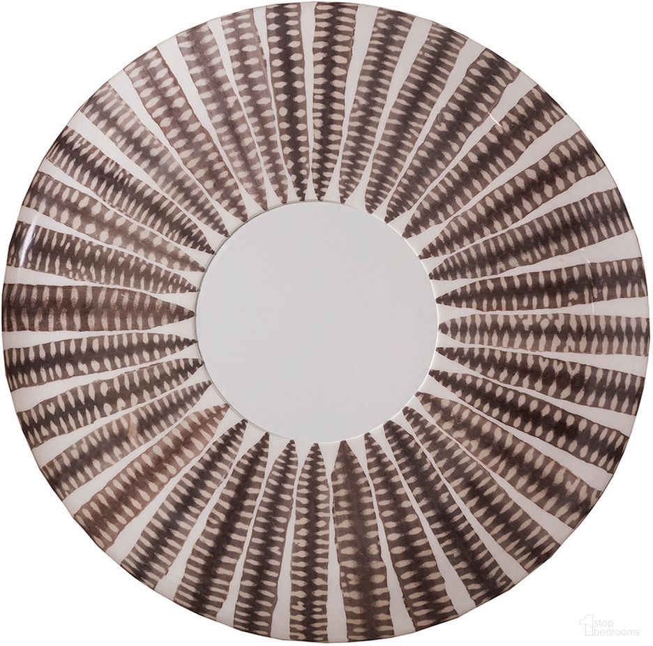 The appearance of Signature Designs Sulu Sea Snake Round Mirror In Light Brown designed by Artistica Home in the industrial interior design. This light brown piece of furniture  was selected by 1StopBedrooms from Signature Designs Collection to add a touch of cosiness and style into your home. Sku: 2064-902. Material: Other.