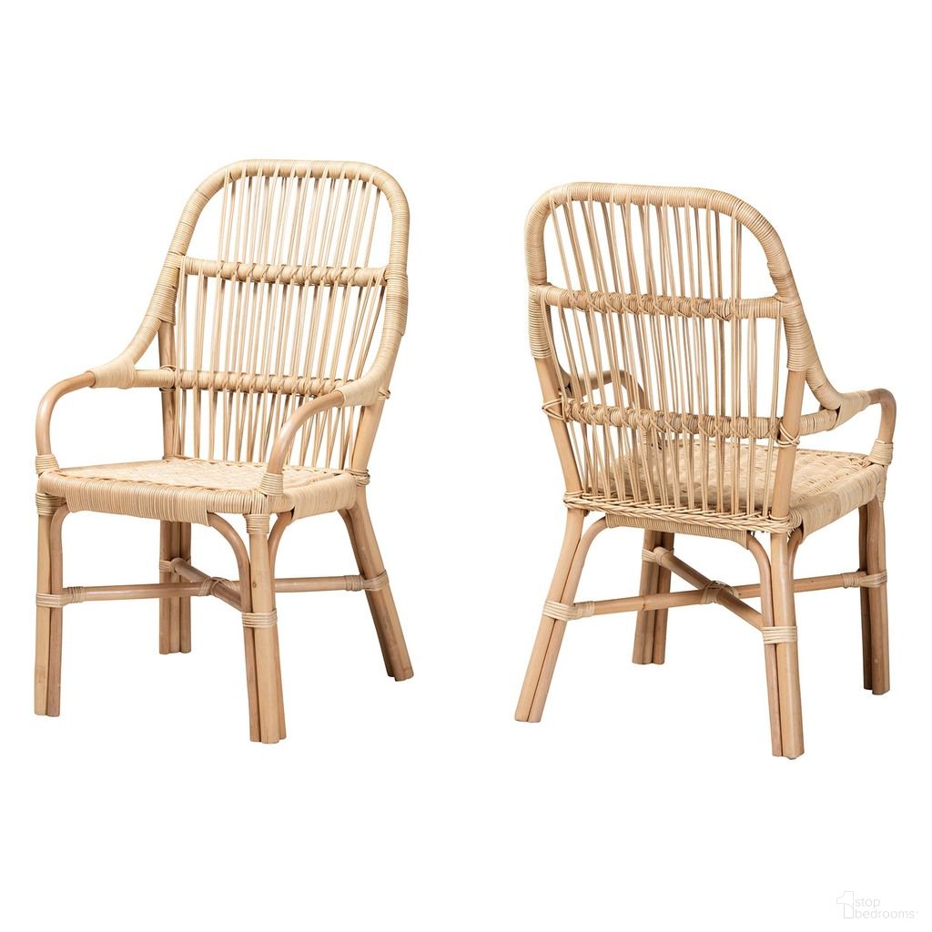 The appearance of Sumatera Rattan Dining Chair Set of 2 In Natural Brown designed by Baxton Studio in the bohemian interior design. This natural brown piece of furniture was selected by 1StopBedrooms from Sumatera Collection to add a touch of cosiness and style into your home. Sku: Sumatera-Rattan-DC. Material: Natural Rattan. Chair Type: Side Chair.