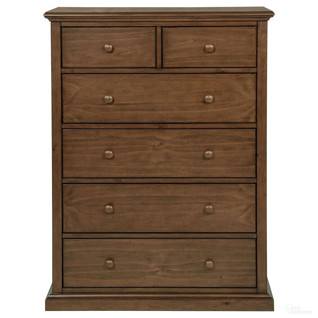 Sumerlin 6-Drawer Bedroom Chest of Drawers In Medium Brown